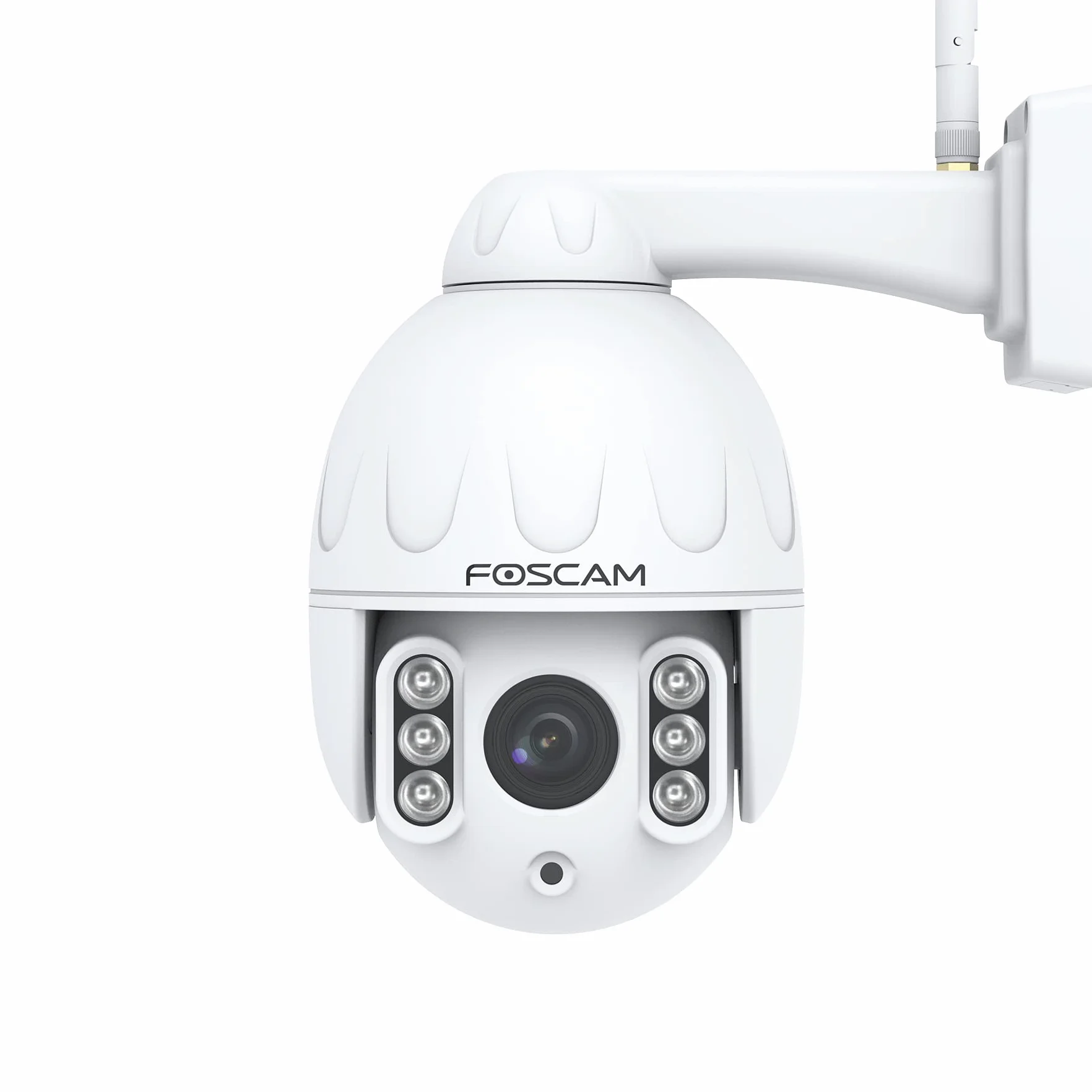 Foscam SD4 4 MP Dual Band WLAN PTZ Dome kamera monitorująca z 4-krotnym zoomem optycznym i noktowizorem do 50 m, rozpoznawanie osób, ruchy i dźwięki, biała