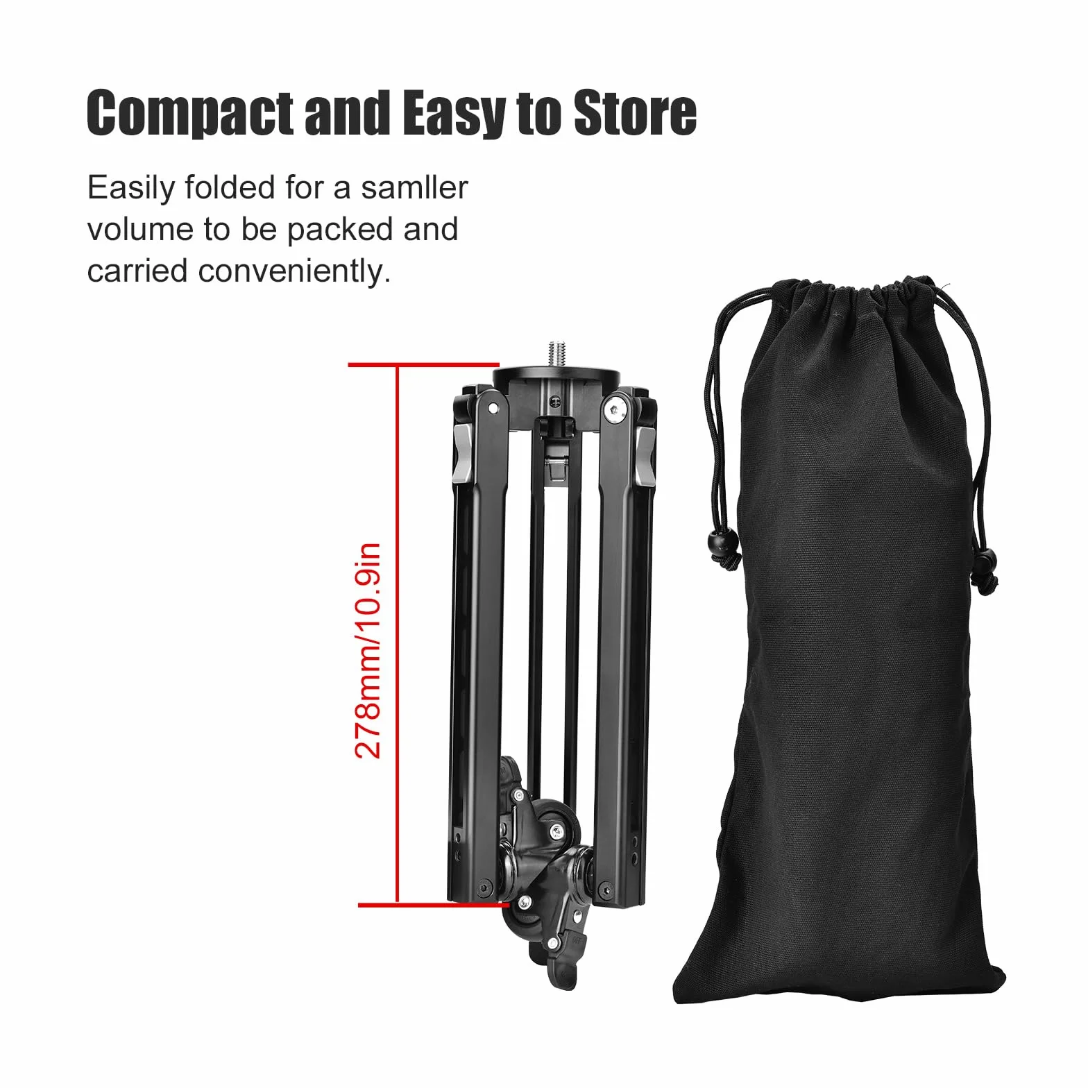 SUNWAYFOTO T1A20R Monopod Dolly, Heavy Duty Rolling Stand, 110lbs (50 kg) pojemność, gumowe koła fotograficzne, statyw z kółkami do fotografii akcji