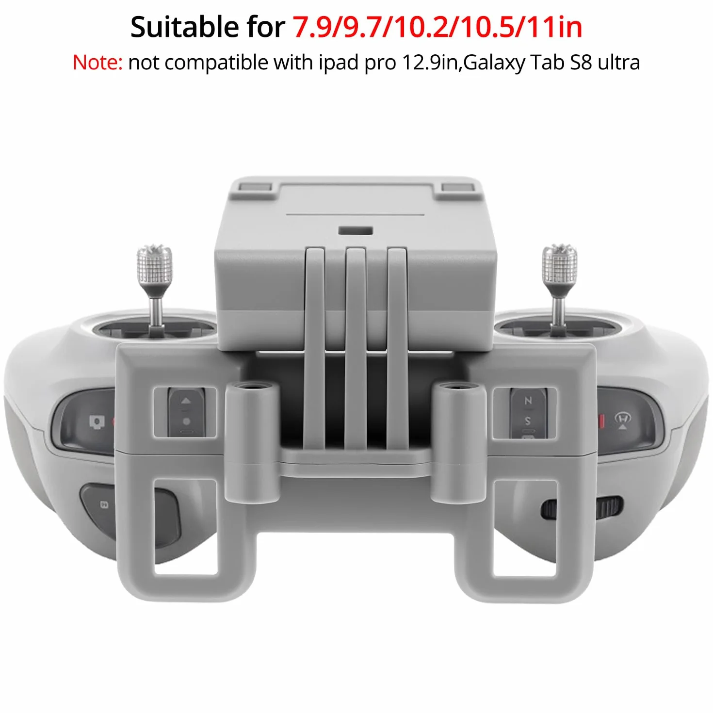 QWORK Zestaw uchwytów na tablet kompatybilny z DJI FLIP/NEO/Mini4Pro RC N3 N2 N1 - łatwa instalacja i bez demontażu, w zestawie smycz i 2 kable do transmisji danych