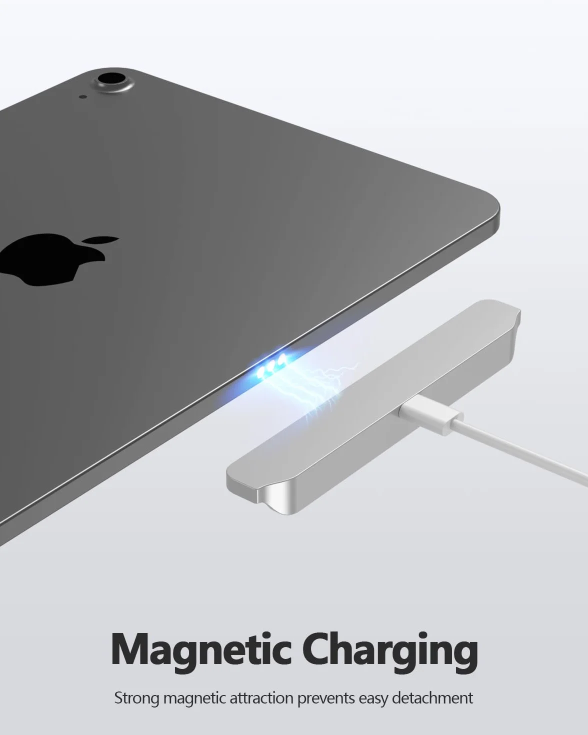 Magnetyczna bezprzewodowa ładowarka do iPada 10. generacji, iPad (A16) tylko, inteligentne złącze szybkiego ładowania 18 W, stop bezprzewodowa podkładka do ładowania z kablem USB-C