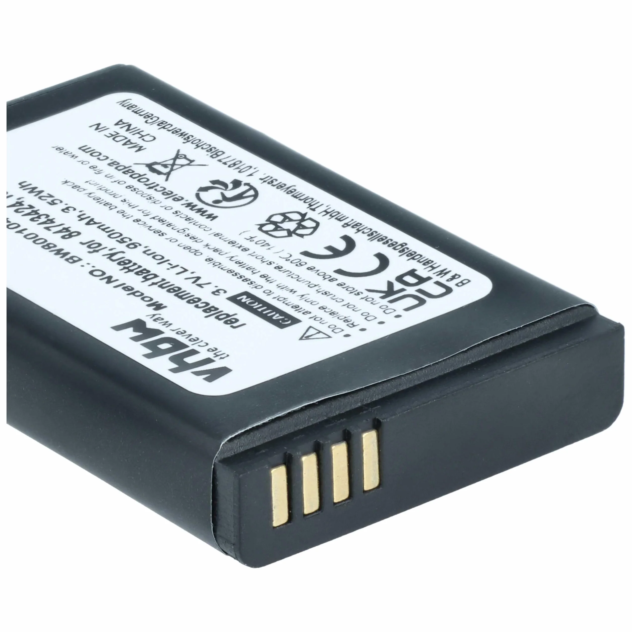 vhbw 5 x bateria kompatybilna z słuchawką Tunstall 7202 Dect, słuchawką 7202P Dect, 7212 Dect, bezprzewodowym telefonem stacjonarnym (950 mAh, 3,7 V, litowo-jonowy)