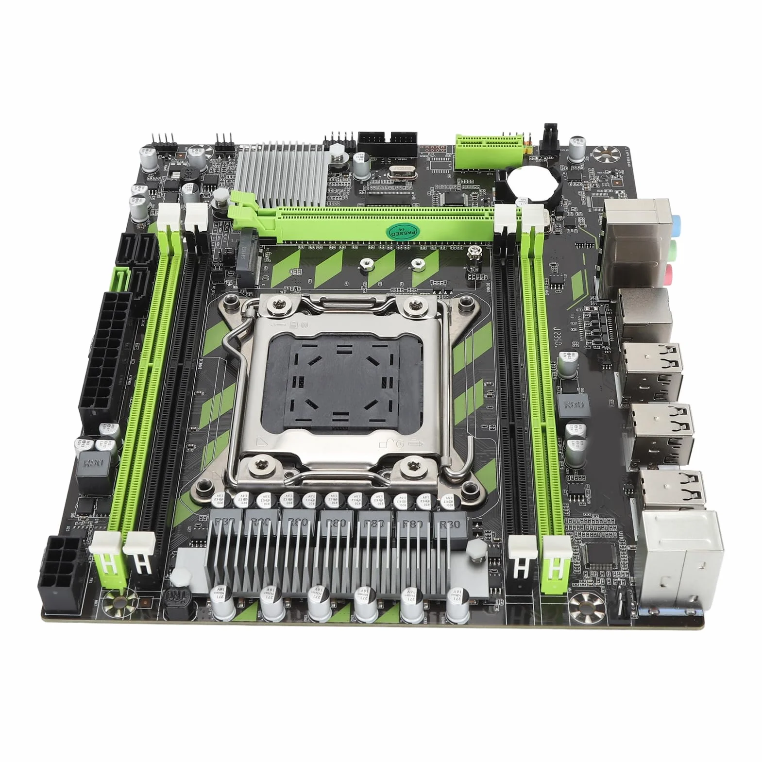 Płyta Główna do Komputera Stacjonarnego LGA 2011 DDR3, Płyta Główna X79 Micro ATX ze 128 GB, 6xUSB2.0 2xSATA2.0 1xSATA3.0, PCIEx16, PCIE M.2, Płyta Główna Komputera LGA 2011 X79