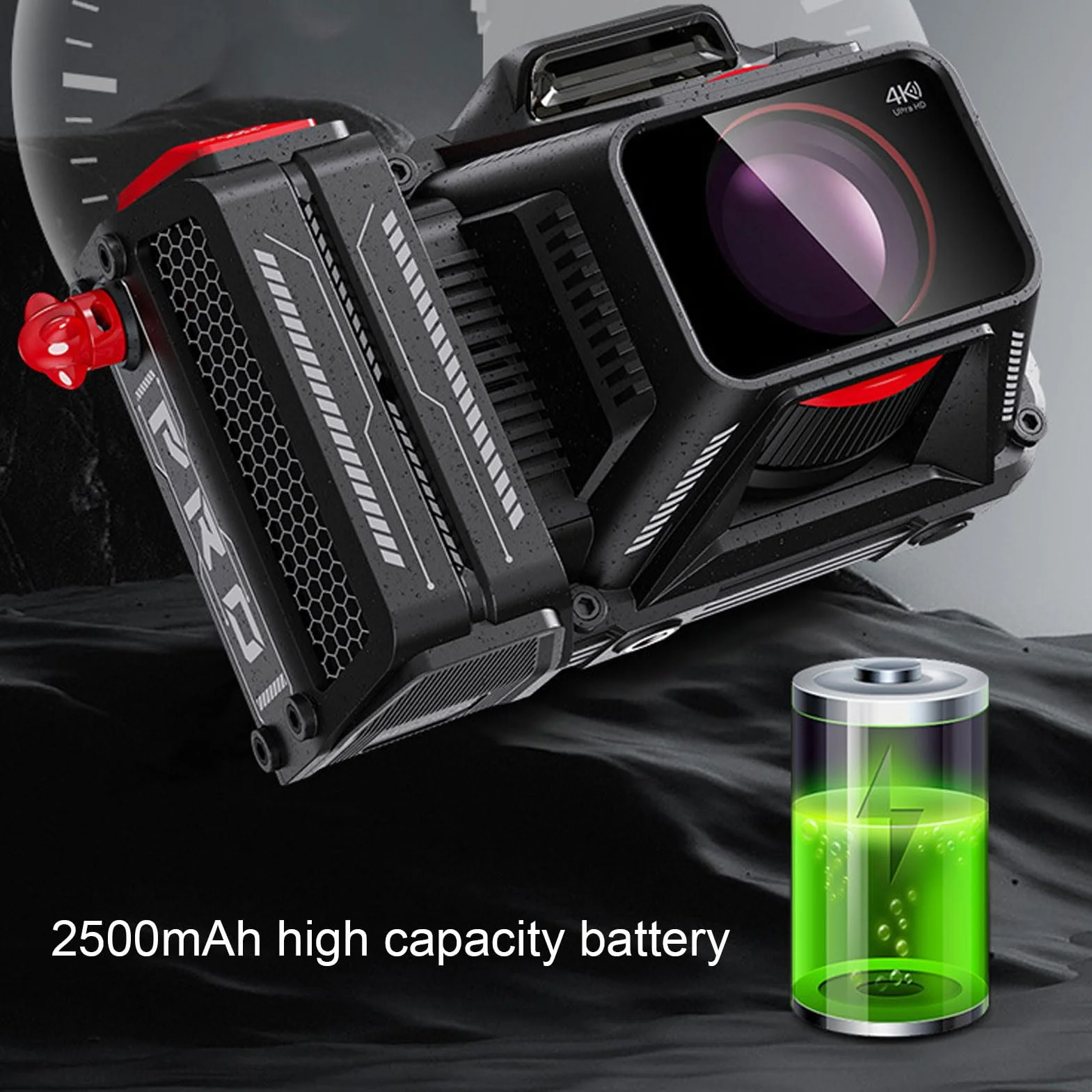 Aparat Cyfrowy 4K do Robienia zdjęć i Filmów, Aparat do Vlogowania 70 MP z 50-krotnym Zoomem Cyfrowym, Ekranem TFT 3,5 Cala, wbudowaną lampą błyskową, Wieloma Filtrami, kartą