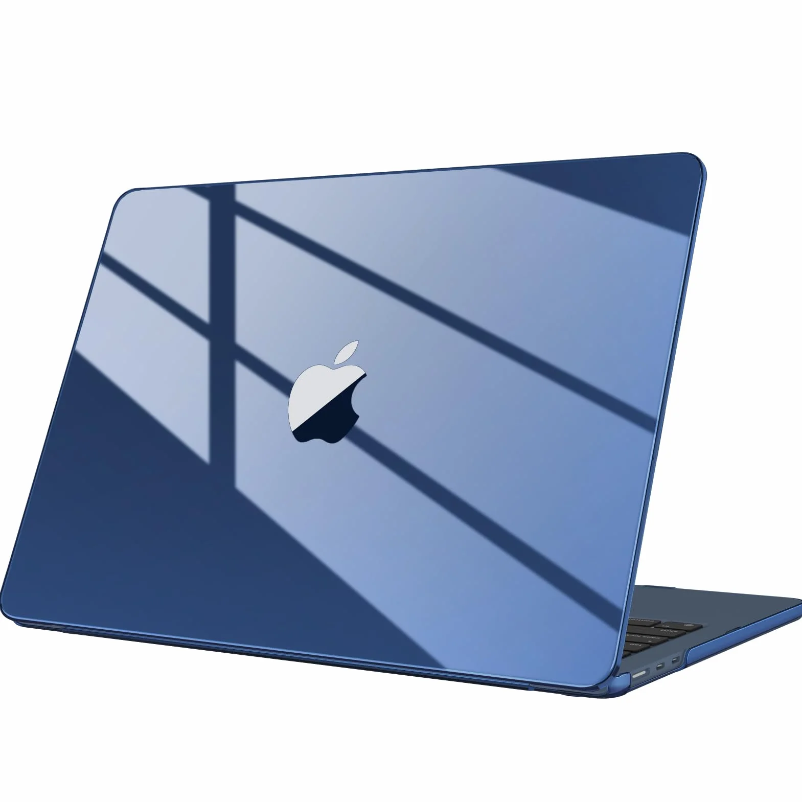 Fintie Etui do MacBooka Air 34.5 cm M4/M3/M2 (2025/2024/2022), zatrzaskowa twarda obudowa kompatybilna z MacBook Air 34.5 cm Retina Display & Touch ID, A3240 A3113 A2681, niebieskie (Midnight Blue)