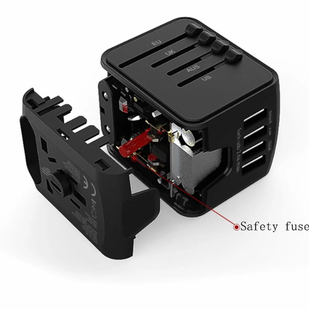 Gniazdo międzynarodowe przetwornice Międzynarodowa ładowarka, ogólnoświatowy adapter podróży, Universal Type-C Wtyczka konwersji, bardzo odpowiednia do podróży adapter wtyczki zasilania