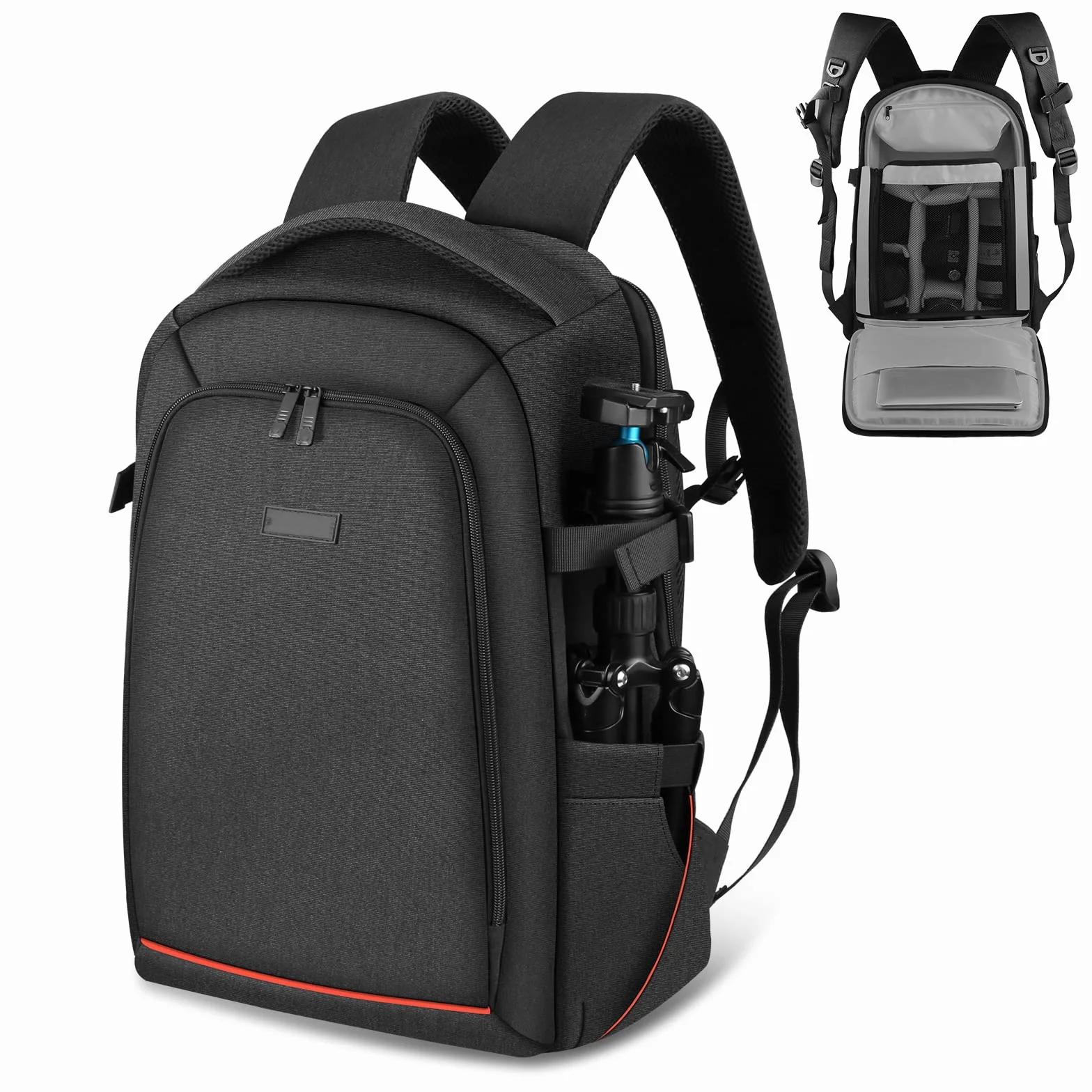 Fututech Torba fotograficzna do DJI Ronin-SC Ronin-S DSLR Camera DSLR Wodoodporny plecak na aparat, stabilizator odporny na zarysowania z osłoną przeciwdeszczową, czarna, czarny