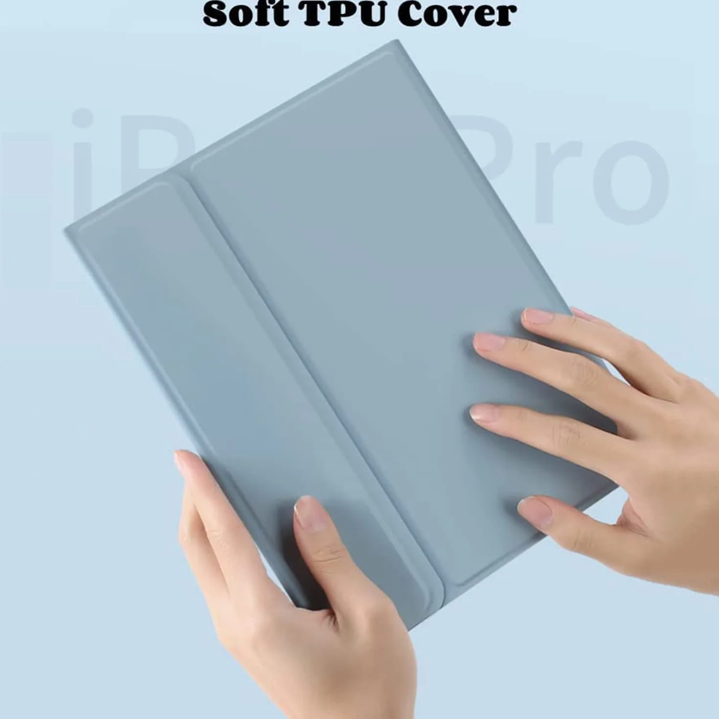 Etui na klawiaturę do Lenovo Tab M10 FHD Plus TB-X606F / TB-X606X 10,3 "FHD z touchpadem Okrągłe klawisze, magnetyczna odłączana bezprzewodowa klawiatura Bluetooth Slim Stand Case,Purple