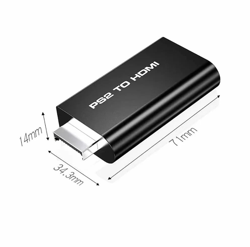 Adapter RCA na HDMI, konwerter wideo RCA na HDMI, Mini RCA Composite AV CVBS 3RCA na HDMI konwerter wideo adapter obsługuje PAL NTSC do PC Laptop VCR Xbox PS4 PS3 TV STB VHS kamera