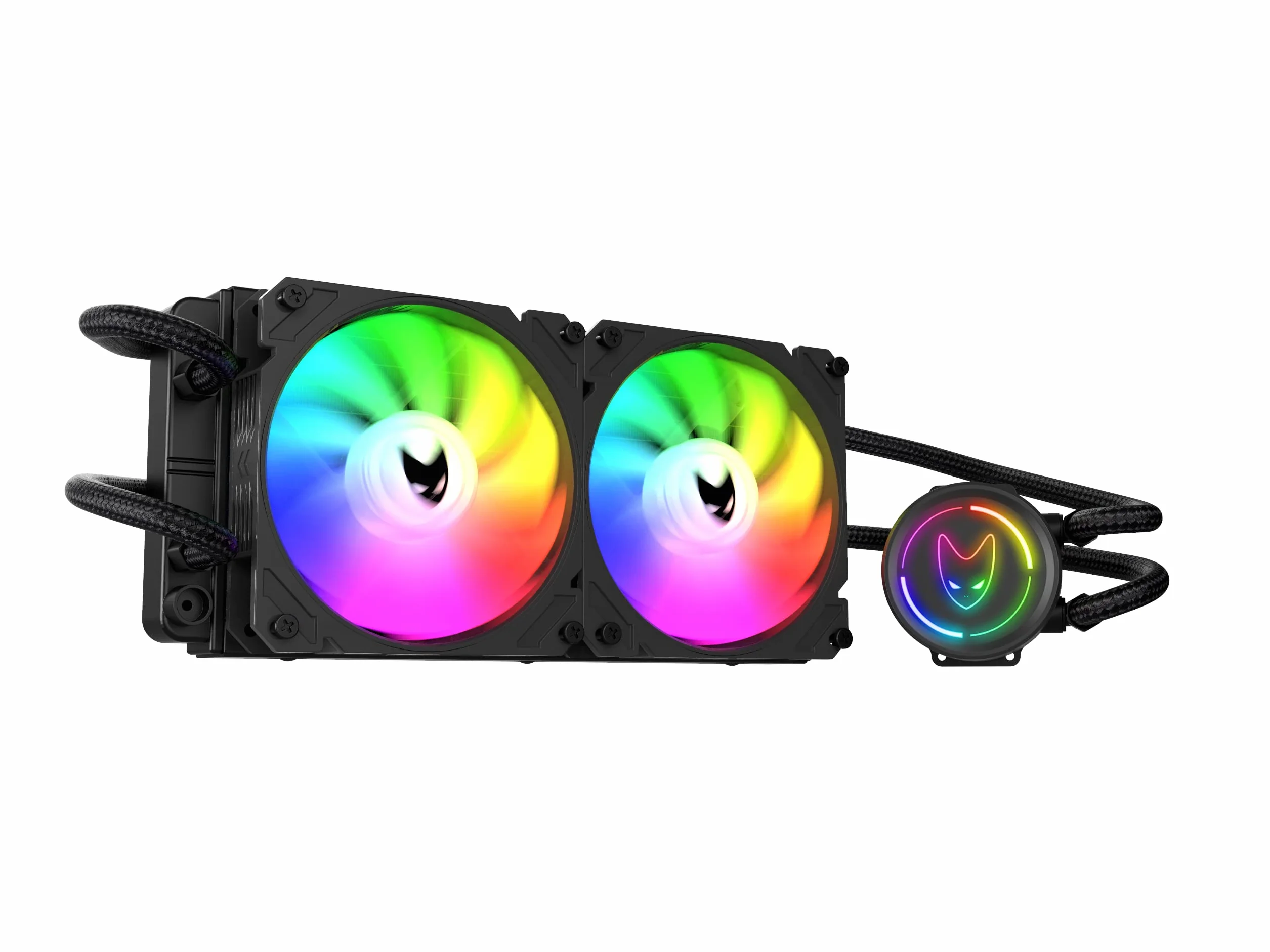 Oversteel ZIRCON Liquid Cooling 240mm, System All-in-one z 3-stopniową instalacją, Zoptymalizowany transfer ciepła, Kompatybilny z Intel i AMD AM4, Kolor Czarny