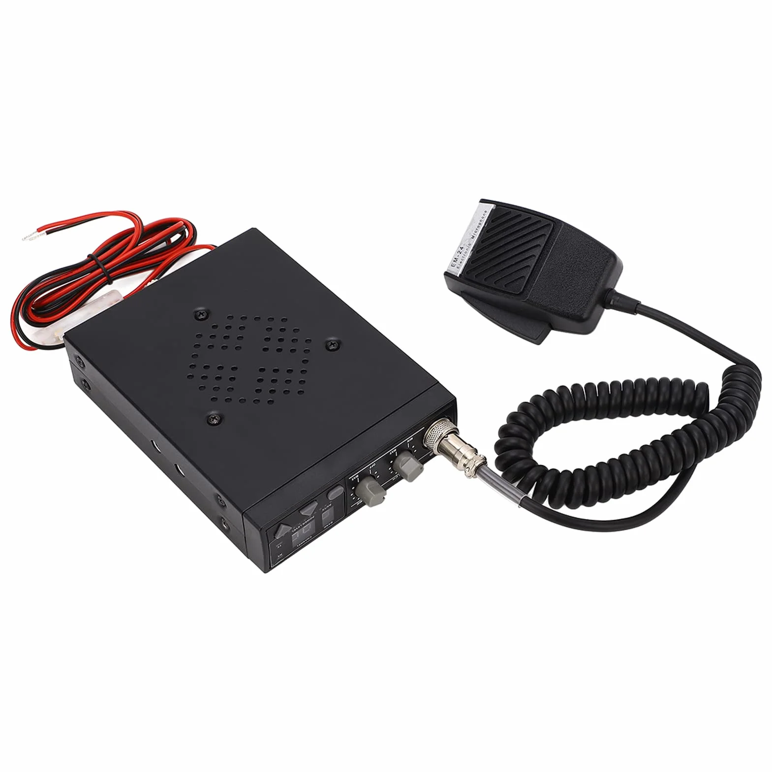 Ausla Transceiver CB, Metalowy 27 MHz Transceiver CB Radio, 40 KanałóW AM 12 Do 16 V DC, Moc Wyjściowa 1 W Lekki, Przenośny dla Kierowców łodzi Do Użytku Morskiego