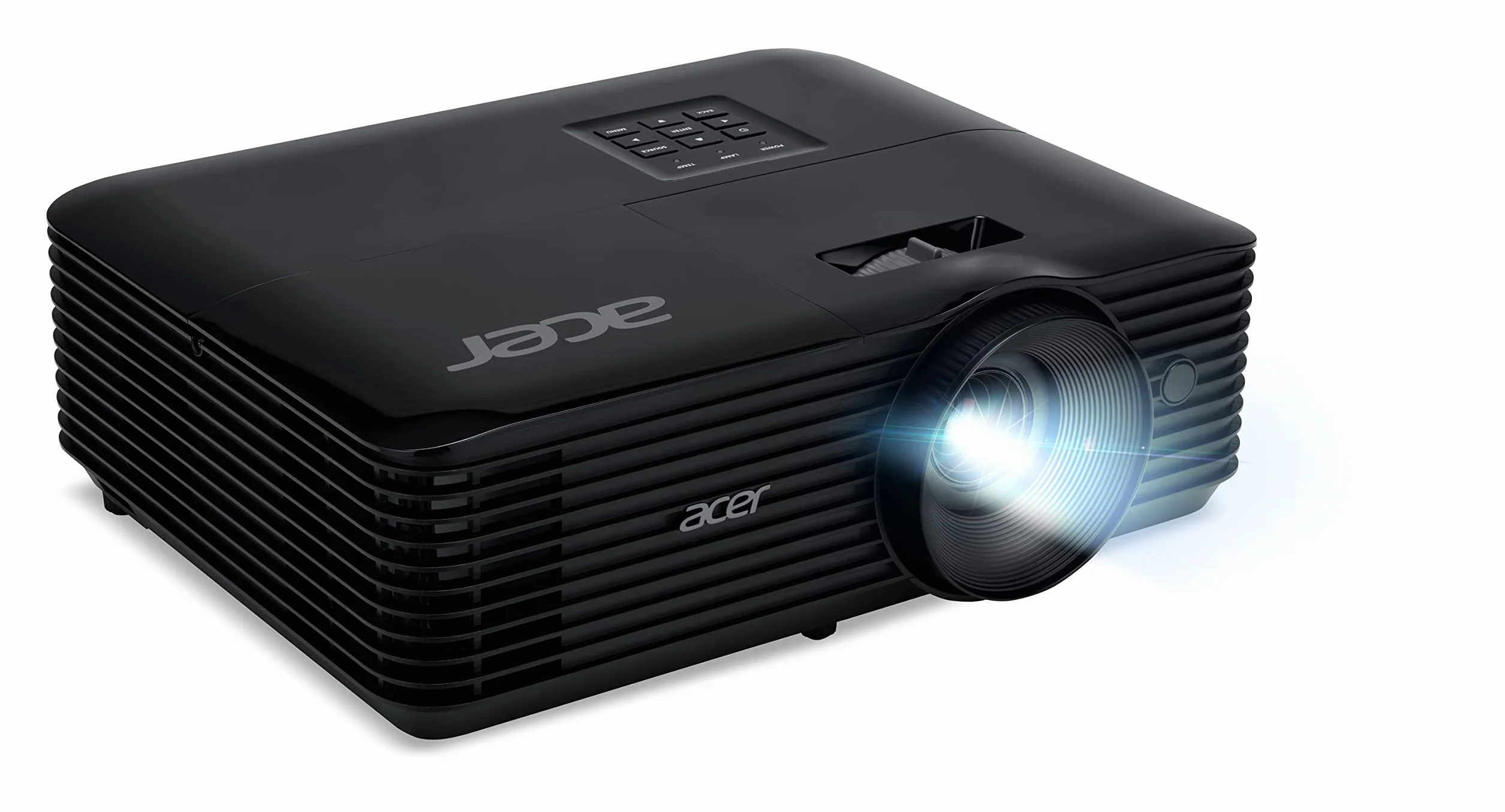 Acer Projektor X1128H DLP (SVGA (800 x 600 pikseli) 4800 ANSI lumenów 20 000:1 Kontrast 3D Keystone 1 x głośnik 3 W, czarny, kino domowe/biznesowe
