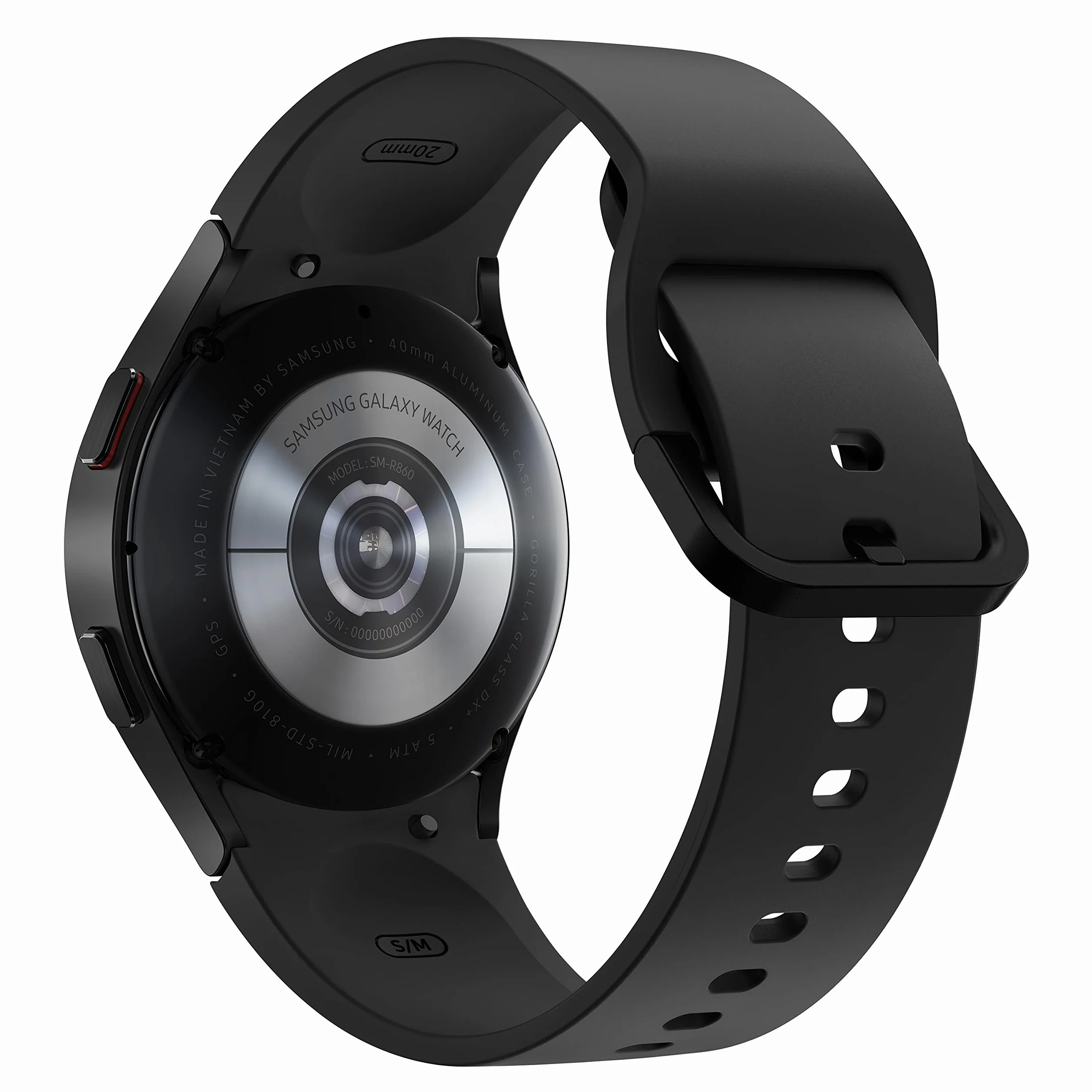 Samsung Galaxy Watch 4-40mm - czarny - inteligentny zegarek z paskiem sportowym - wyświetlacz 3,04 cm (1,19")