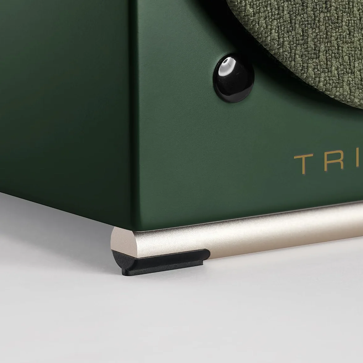 TRIANGLE - Głośniki aktywne AIO TWIN - Głośniki podstawkowe Wi-Fi i Bluetooth ze wzmacniaczem 2x50 W - Dźwięk HD - Wejścia PHONO/Platinum + Telewizor optyczny - 165 x 304 x 235 mm - Angielski zielony
