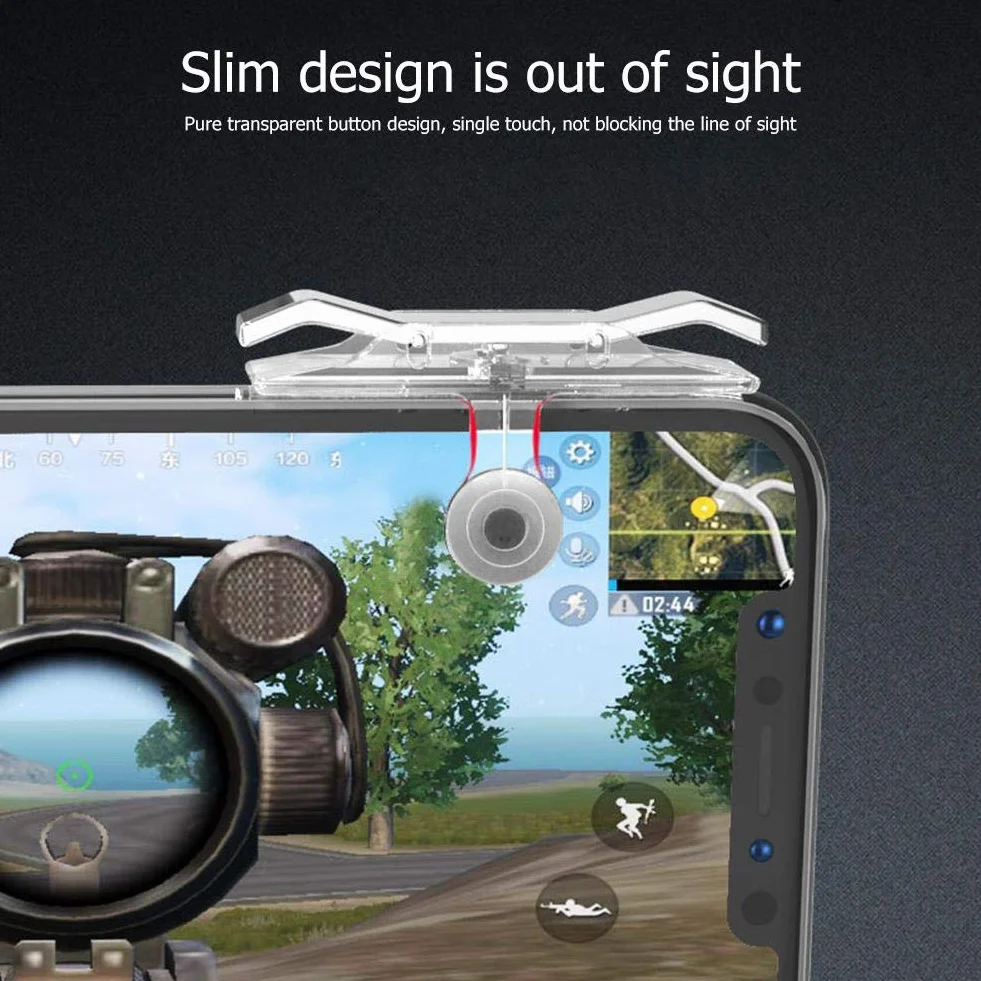 Akaddy 2 szt. mobilny kontroler do gier L1R1 wyzwalacz strzelanka PUBG