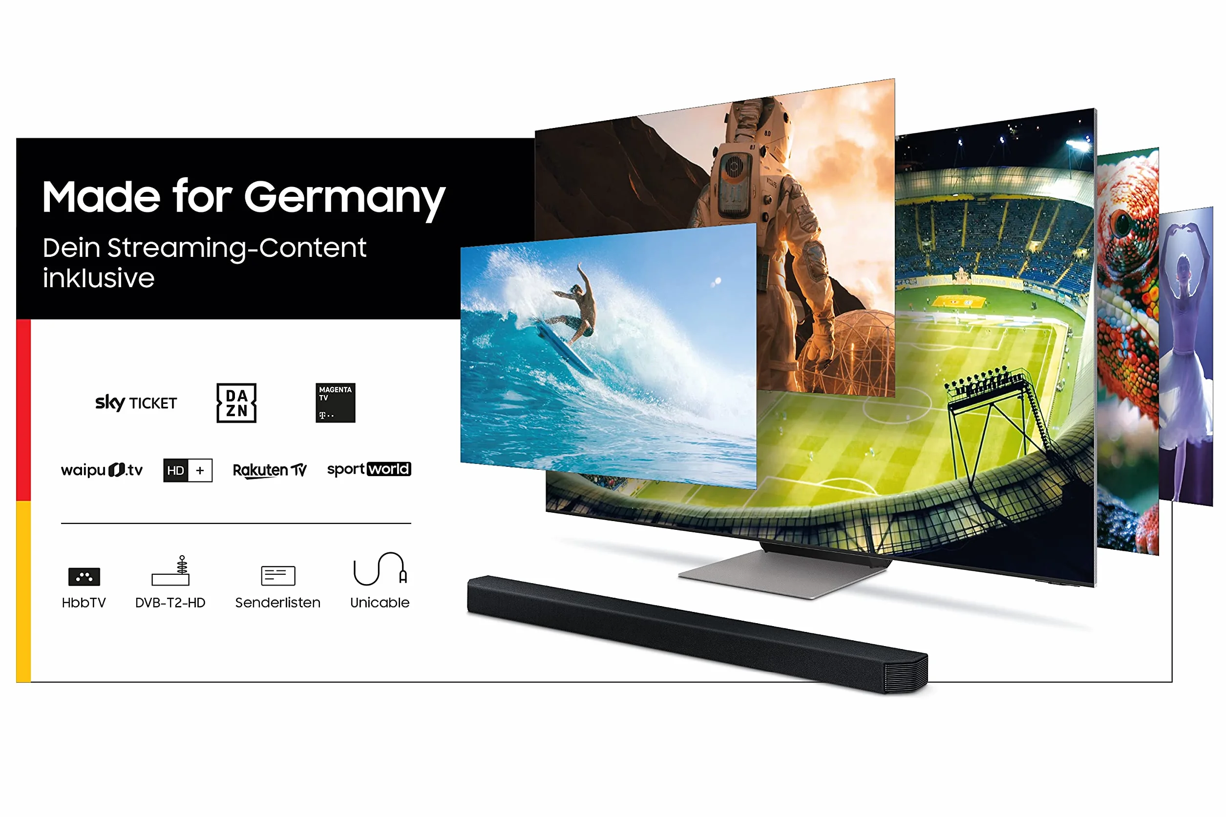 Samsung Crystal UHD 50" Telewizor (HDR, Q-Symphony, Boundless Screen)