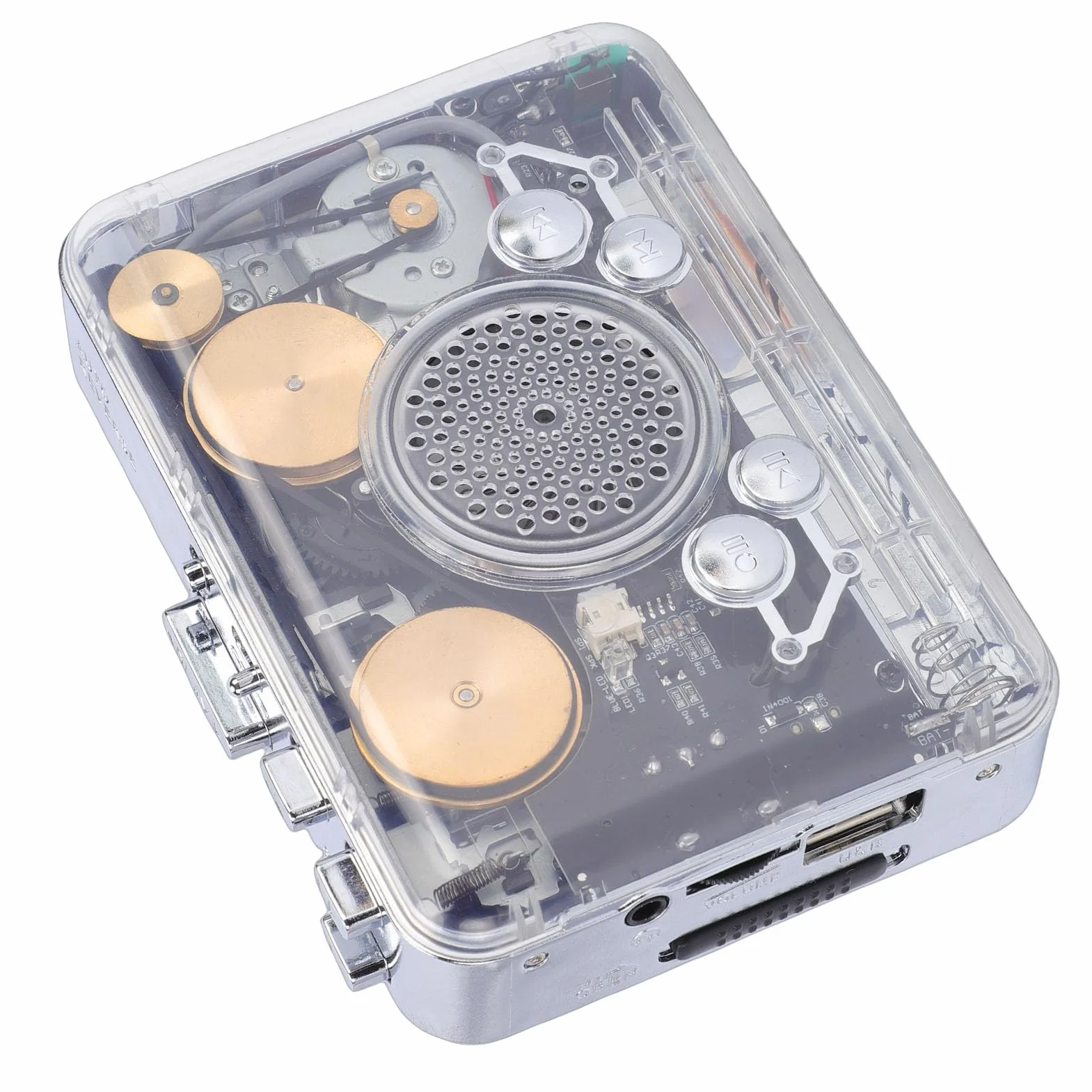 Generic Konwerter Odtwarzacza Taśmowego Stereo z Podwójnym Głośnikiem USB MP3, dla Miłośników Muzyki, Lekka, Przenośna Konstrukcja
