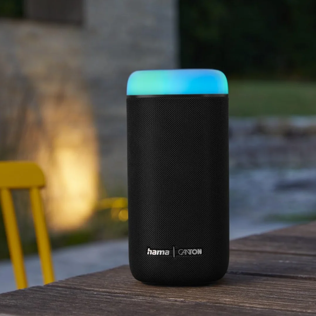 Hama Głośnik Bluetooth, 30 W (wodoodporny IPX4, efekty świetlne LED, 12 godzin pracy na baterii, mały głośnik Bluetooth, muzyka Bluetooth, pudełko na imprezy Bluetooth,