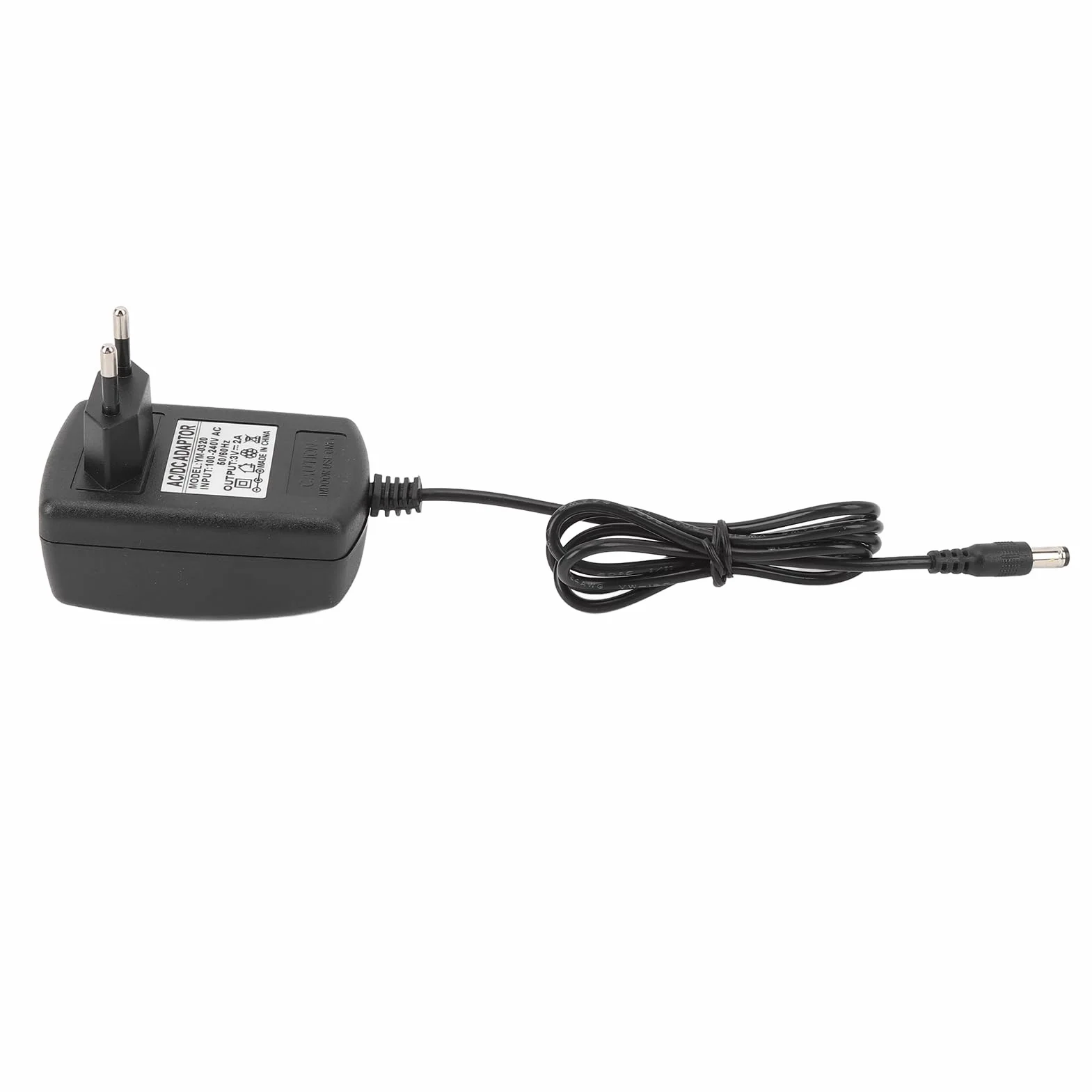Zasilacz 3 V 2 A, Stabilna Moc Wyjściowa, Szeroka kompatybilność, z wtyczką DC 5,5 Mm X 2,5 Mm do Wyświetlaczy LED, Konsol do Gier, długość Kabla 37 Cali (wtyczka UE)