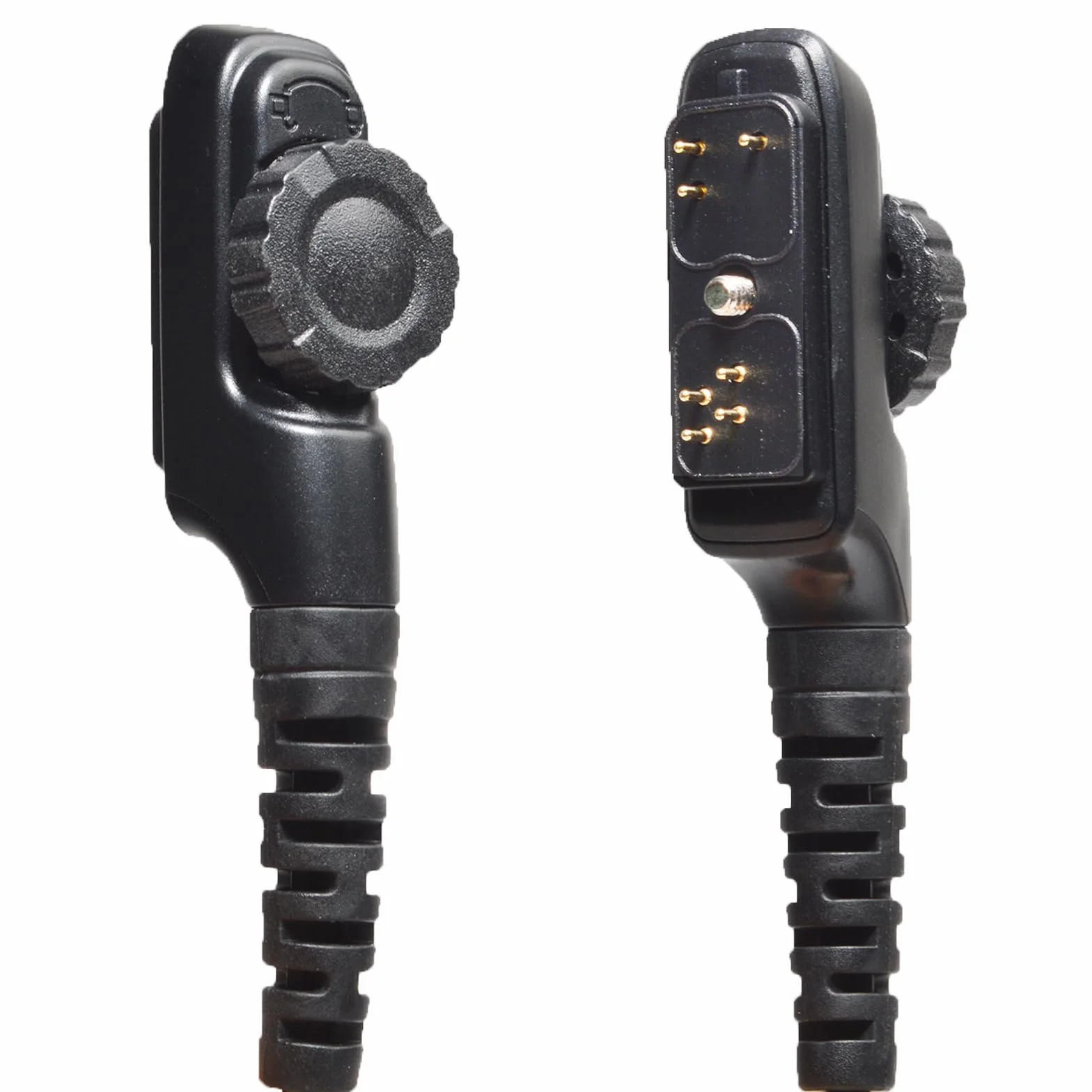 HYS Radiotelefon zestaw słuchawkowy kompatybilny z Hytera HYT PD700 PD700G PD702 PD705 PD780 PD780G PD782 PD782G PD790EX PT580H Walkie Talkie, kształt G z PTT i mikrofonem (5)