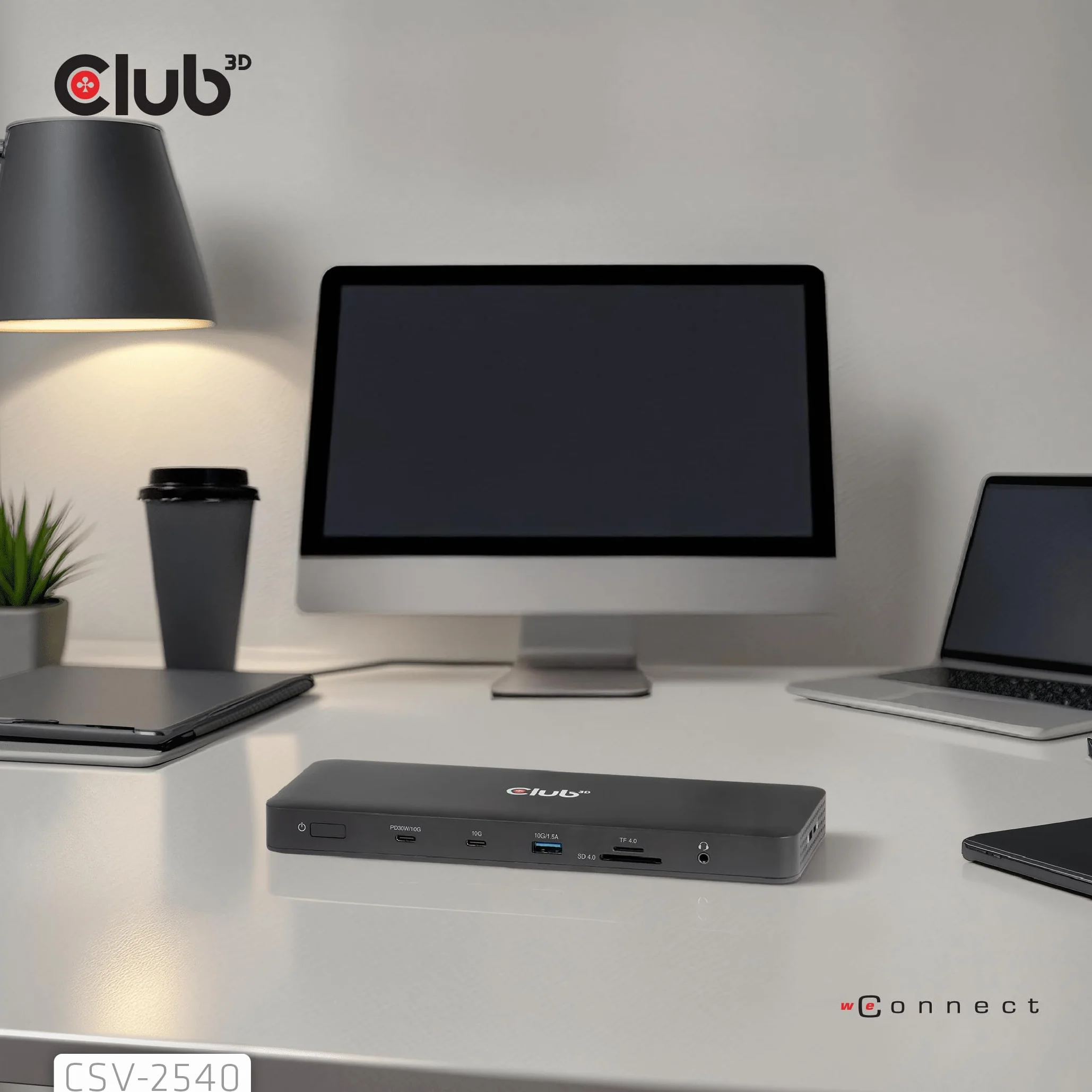 Club3D CSV-2540 14-1 USB-C Quad-Display stacja dokująca