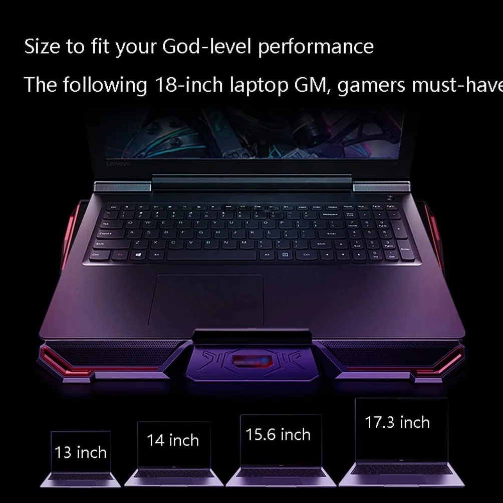 Chłodziarka Laptopa Podkładka Chłodząca Do Laptopa Regulowana Wysokość Podwójny Port USB Laptopów 12-17 Cali -5 Ultra Cichych Wentylatorów O Wysokiej Wydajności Stojak