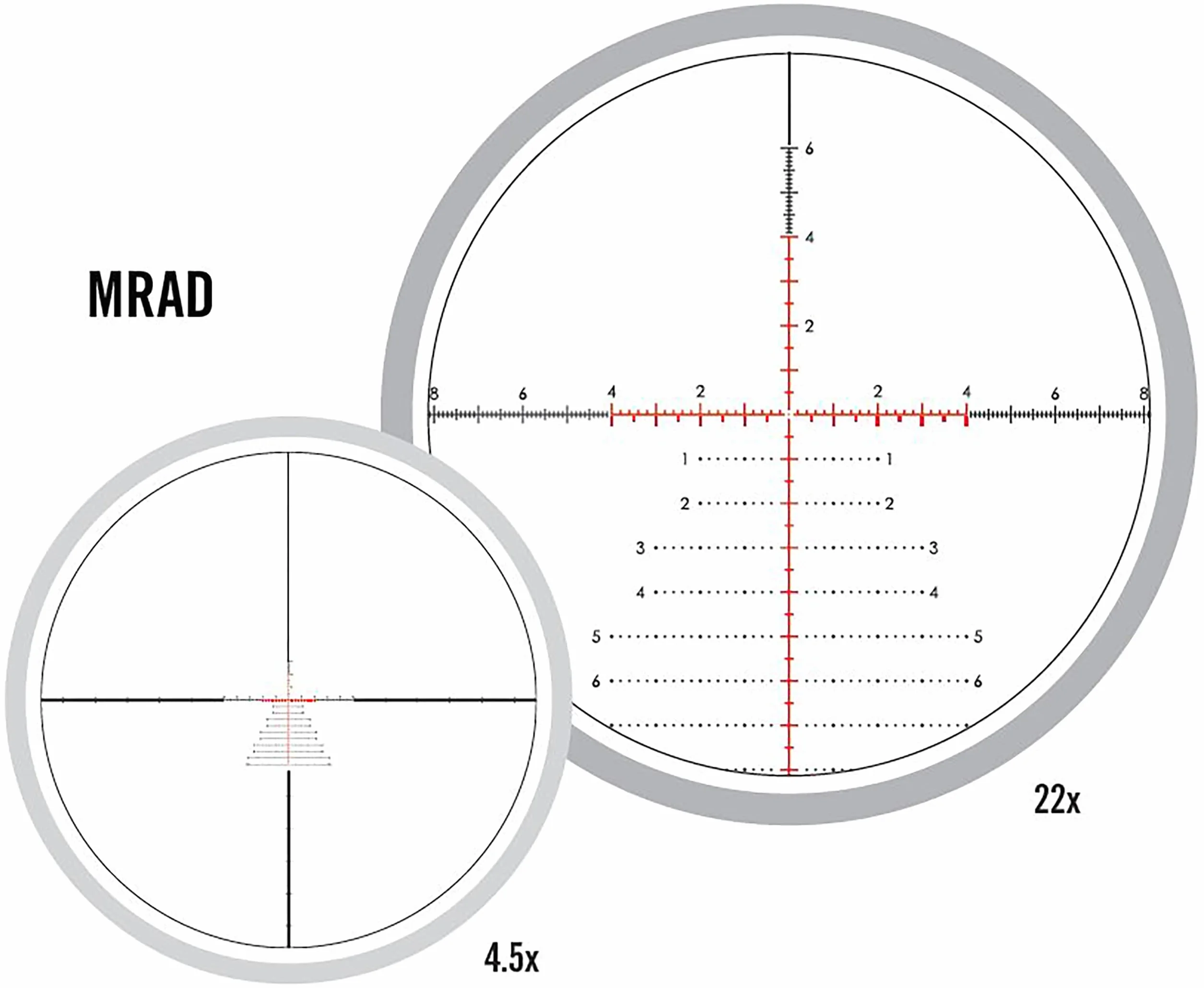 Luneta celownicza VORTEX RAZOR HD LHT 4,5-22x50 FFP 30 mm AO XLR-2 MRAD