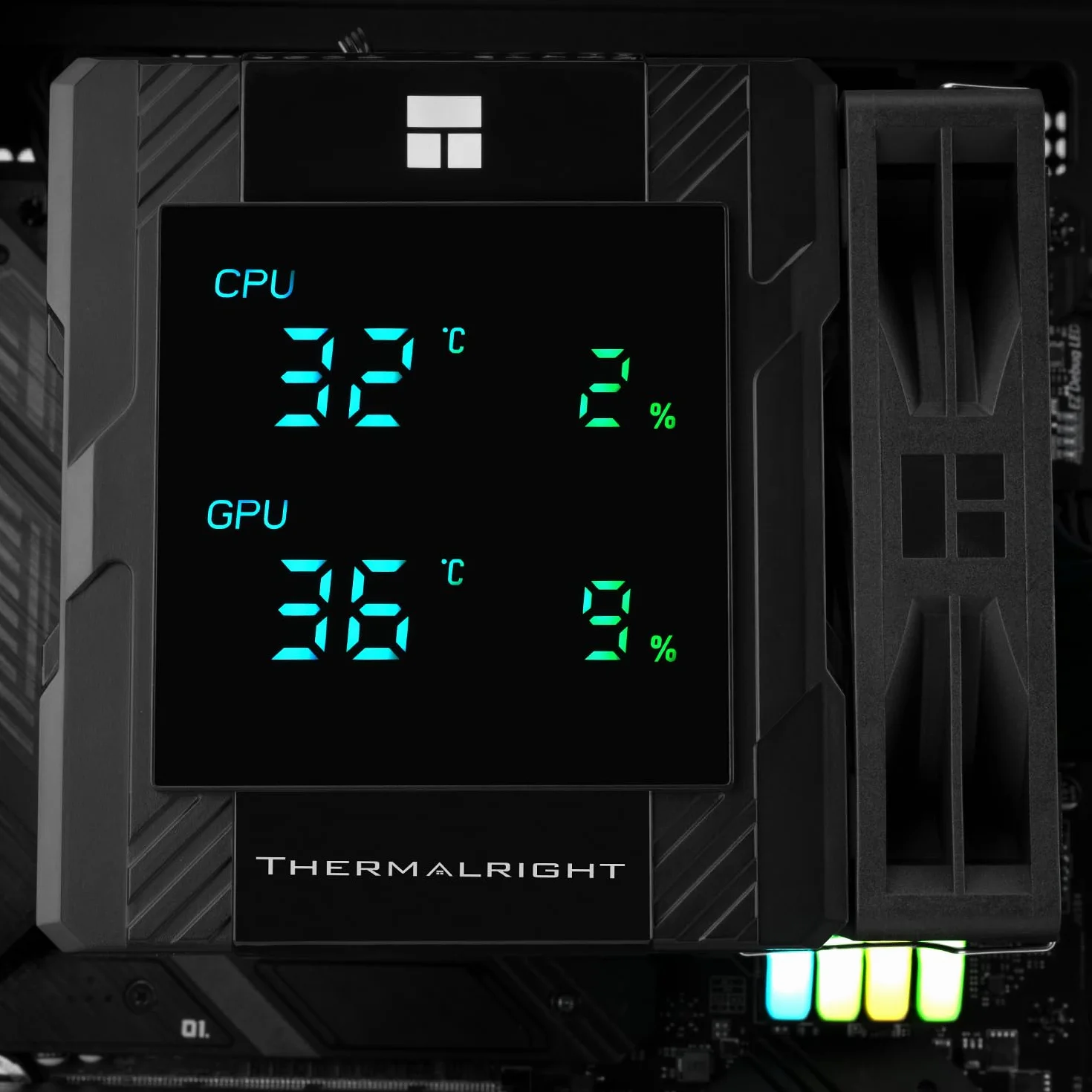 Thermalright Peerless Assassin 120 Digital Black chłodnica powietrza CPU, cyfrowa osłona ekranu, 6 Heatpipes chłodzenie procesora do komputera AM4/AM5, Intel LGA1700/1851/1150/1151/1200, chłodzenie