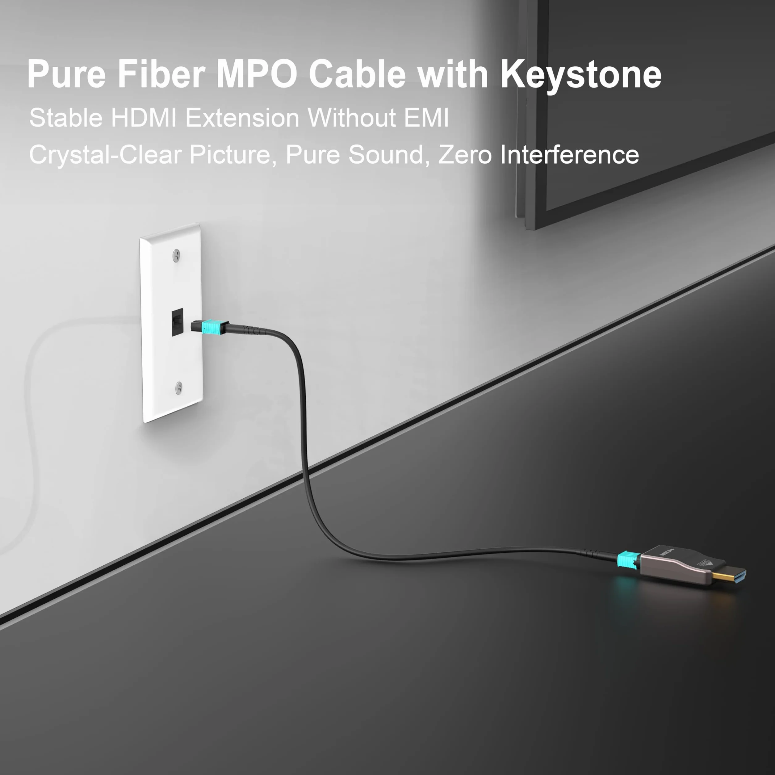 RUIPRO Keystone zestaw 2 płyt ściennych, pojedyncza płyta ścienna ze złączem HDMI 8K Keystone (1 Port-2P)