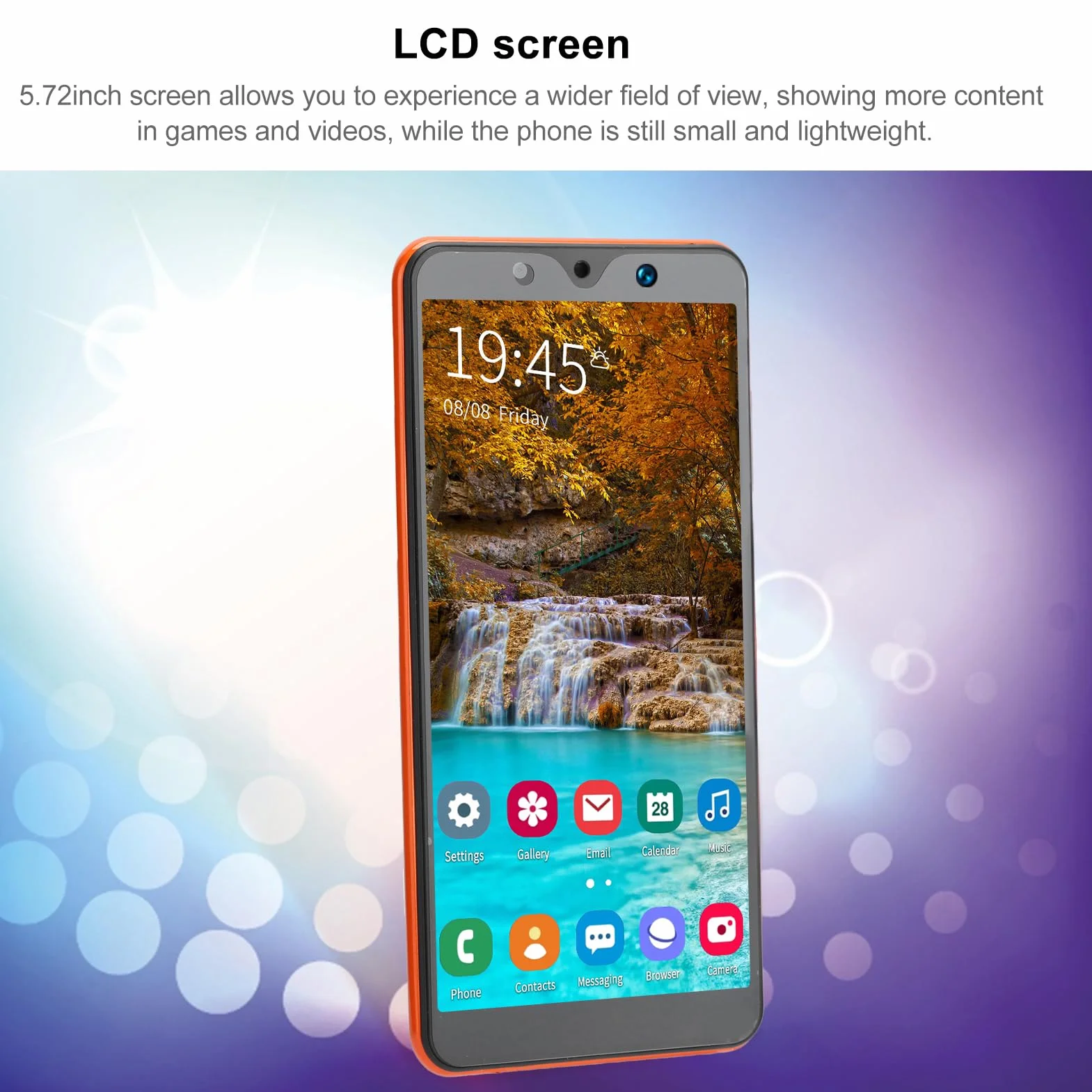 Telefon Komórkowy Note30 Plus, 5,72 Calowy Smartfon Z Dwoma Kartami HD I Podwójnym Trybem Gotowości, Bateria 1650 mAh, 512 MB/4 GB, Przedni Aparat 0,3 MP, Tylny Aparat 2 MP(#2)