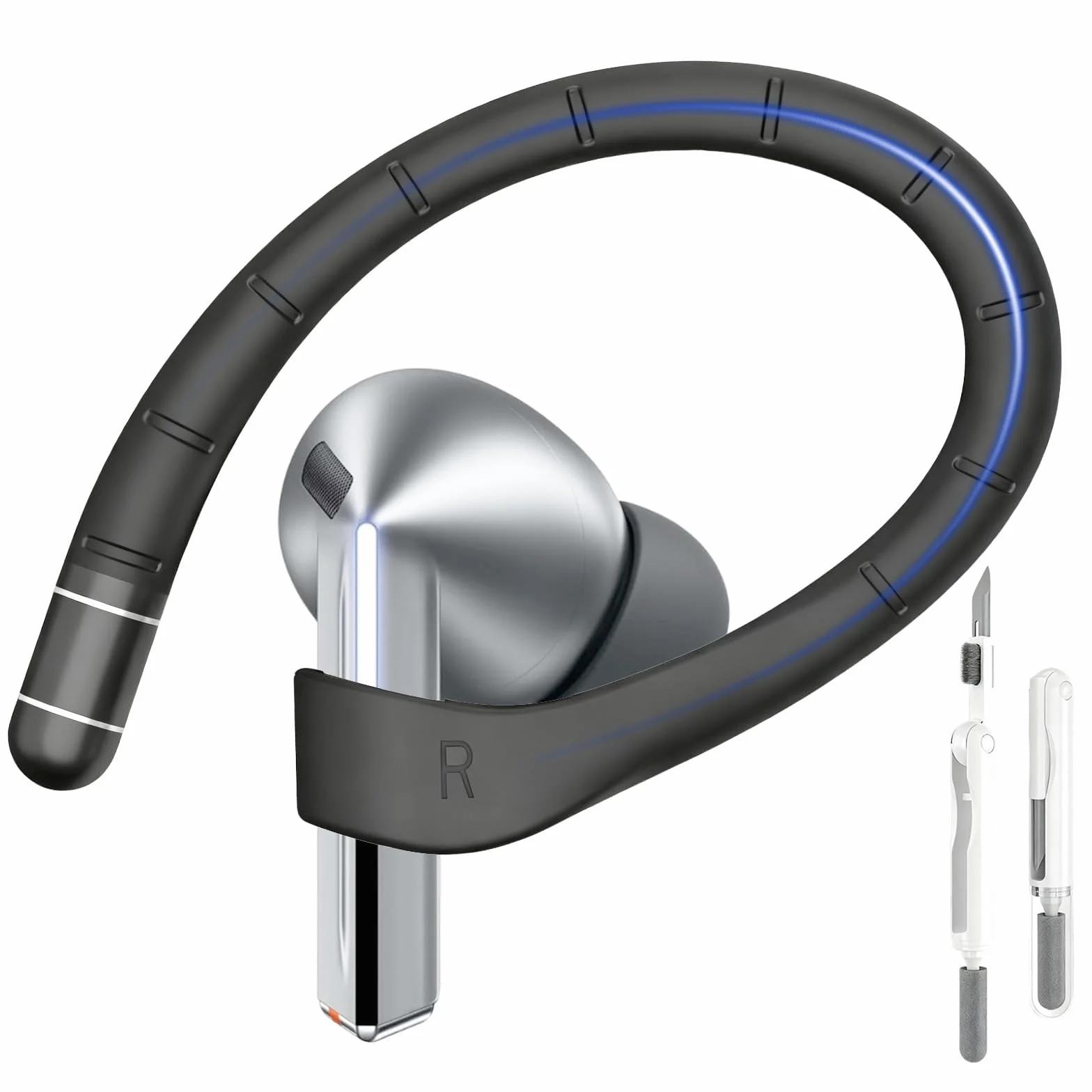 Adhiper Adhiper silikonowe zatyczki do uszu do Samsung Galaxy Buds 3 Pro, słuchawki Buds 3, antywyciekowe, sportowe nauszniki, do słuchawek Galaxy Buds 3 (czarny)