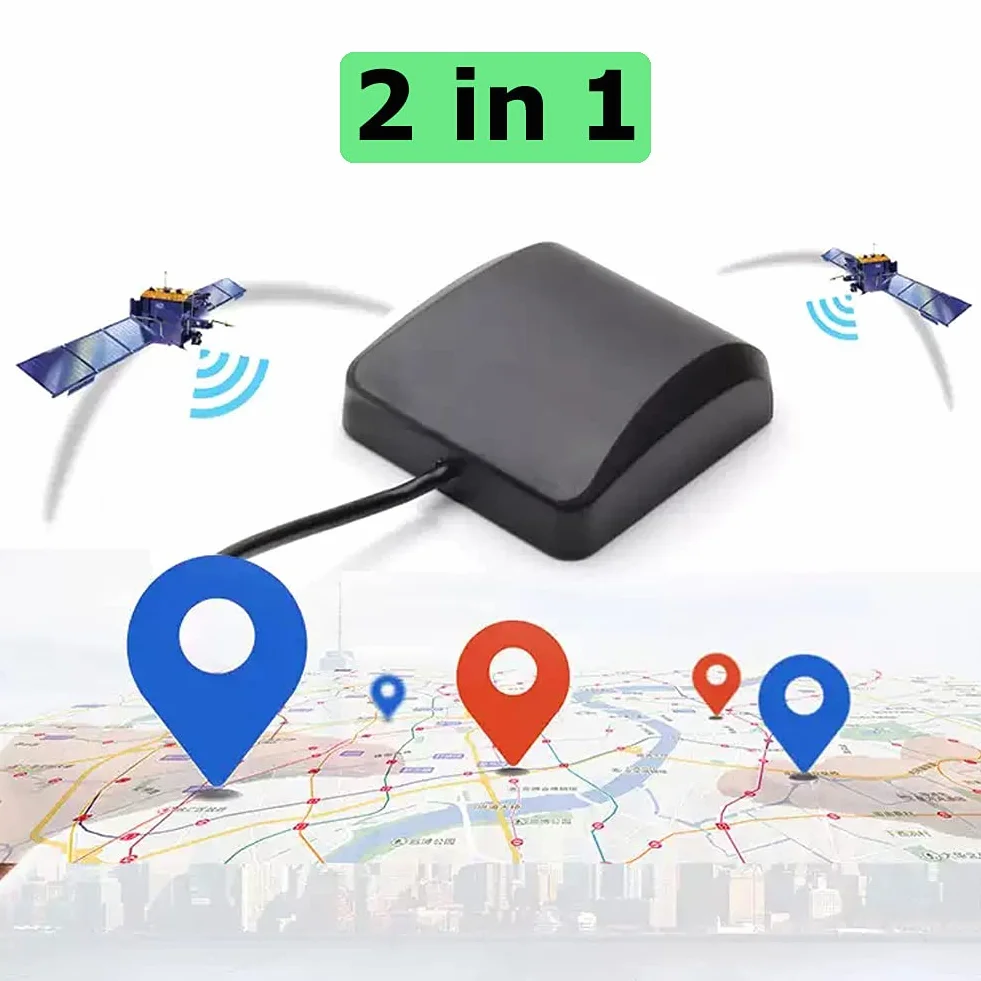 Antena GPS 3 m Fakra 2 w 1 BD GPS adapter samochodowy uniwersalny