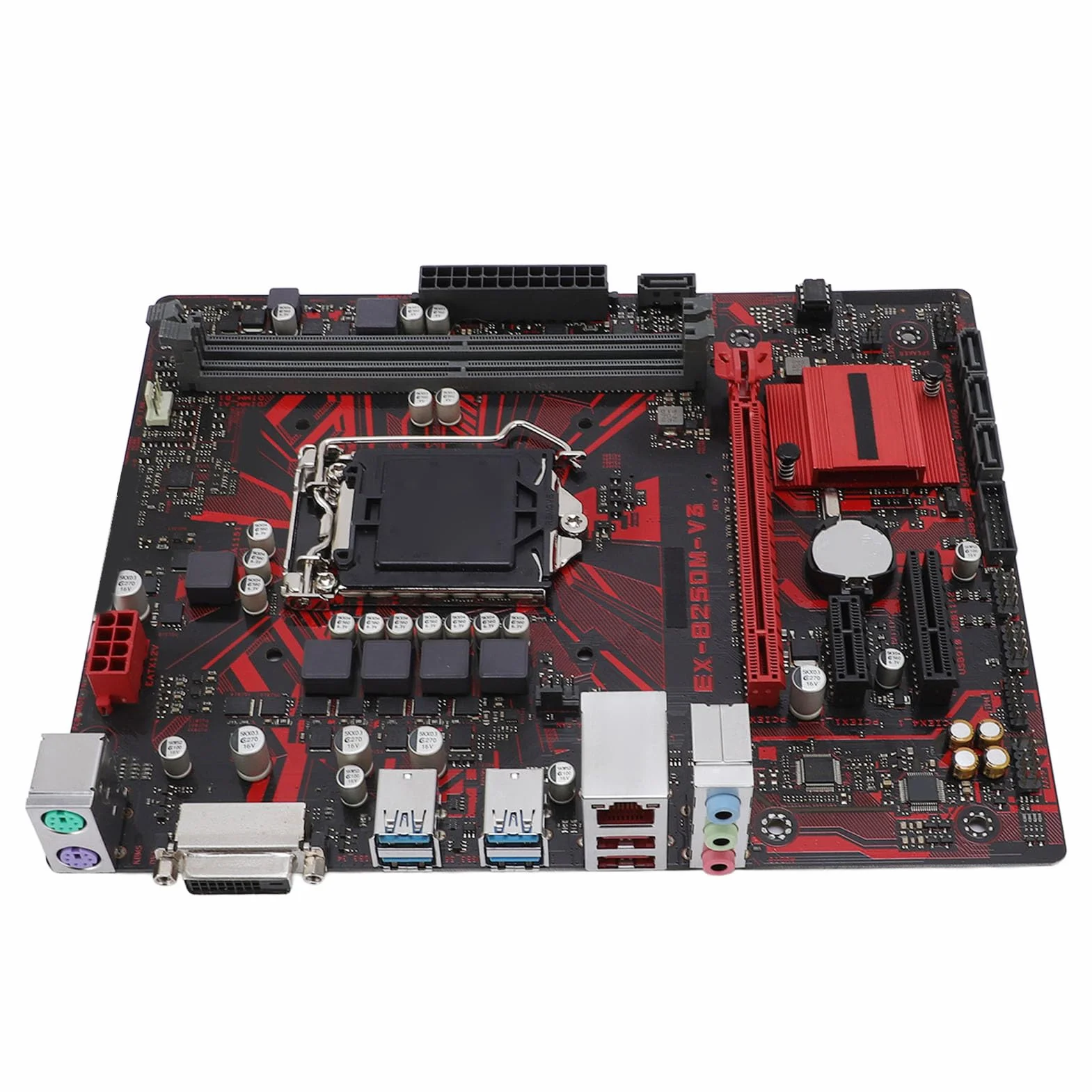 EX-B250M-V3 M-ATX Pulpitowa Płyta Główna z obsługą DDR4 2400 MHz, kompatybilność LGA 1151 dla Rdzenia 7./6. Generacji I7/I5/I3, PCI E 3.0 Gniazda Ekspansji i Wyjście DVI