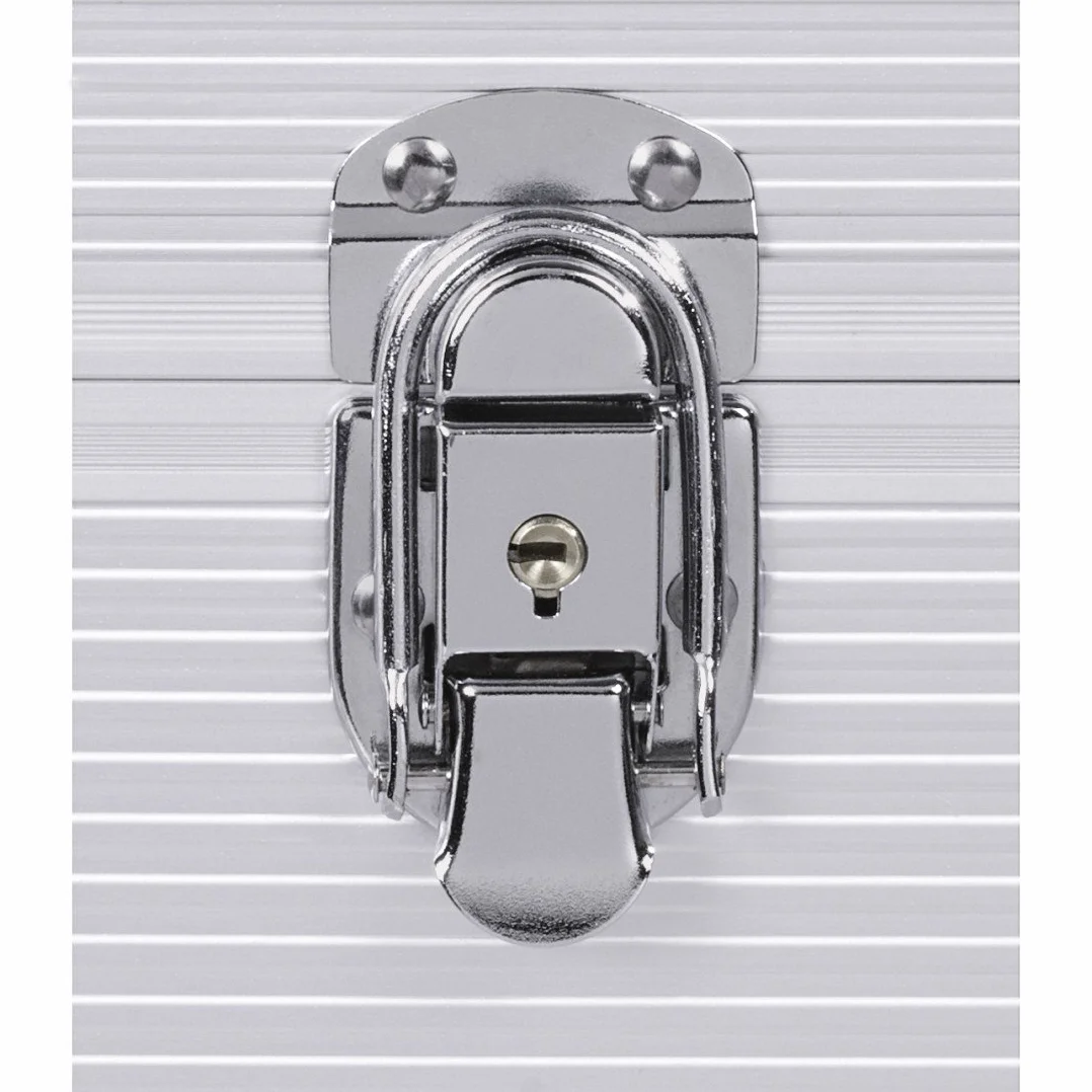 Hama 00181435 | 50 płyt winylowych LP Case, wygląd aluminium | srebrny, 22.0 cm* 35.5 cm* 35.0 cm, Srebrny, Etui