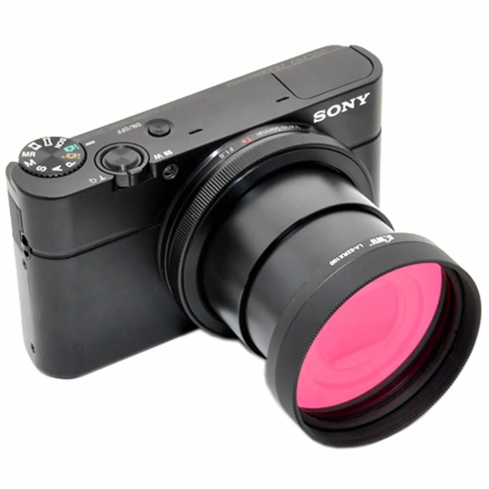 Kiwifotos Adapter filtra obiektywu do Sony Cyber-Shot DSC-RX100VA, RX100V, RX100, RX100 II, RX100 IV, RX100 III i Nikon 1 Nikkor VR 10-30 mm f/3.5-5.6 PD Zoom