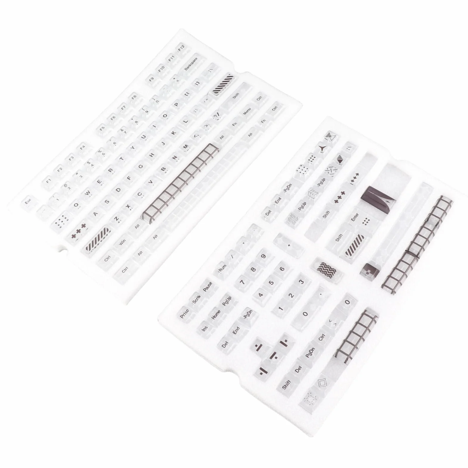 145 Klawiszy DIY Uniwersalne Przezroczyste Klawisze KCA do Klawiatury Mechanicznej o Wysokości Cherry, świetne Wyczucie Pisania