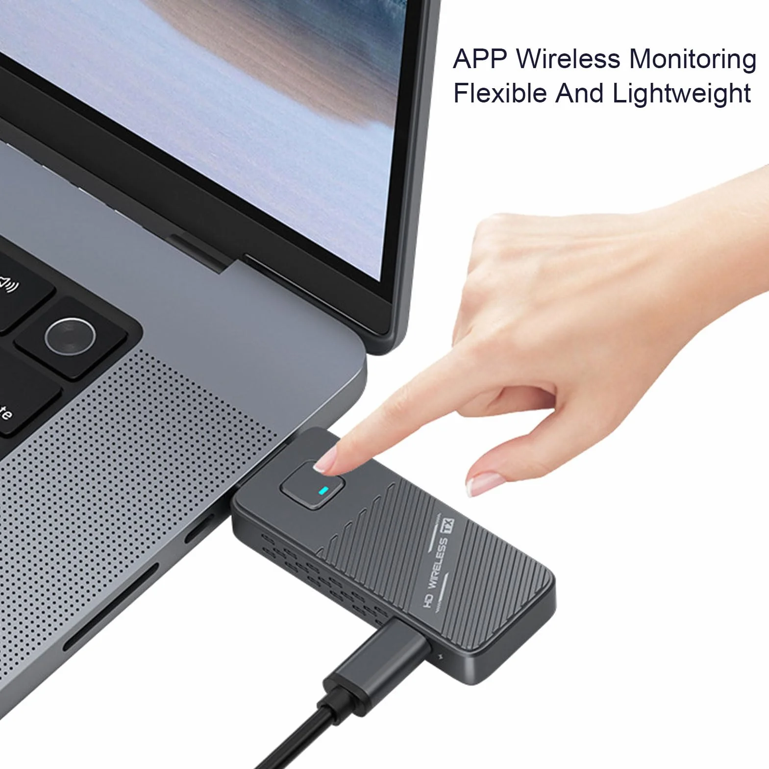 Elprico Bezprzewodowy Nadajnik i Odbiornik HDMI, 50M/164FT, Dekodowanie 4k, Wyjście 1080P, Przenośny Dwuzakresowy moduł Plug & Play 5G/2.4G do Projektora Telewizyjnego