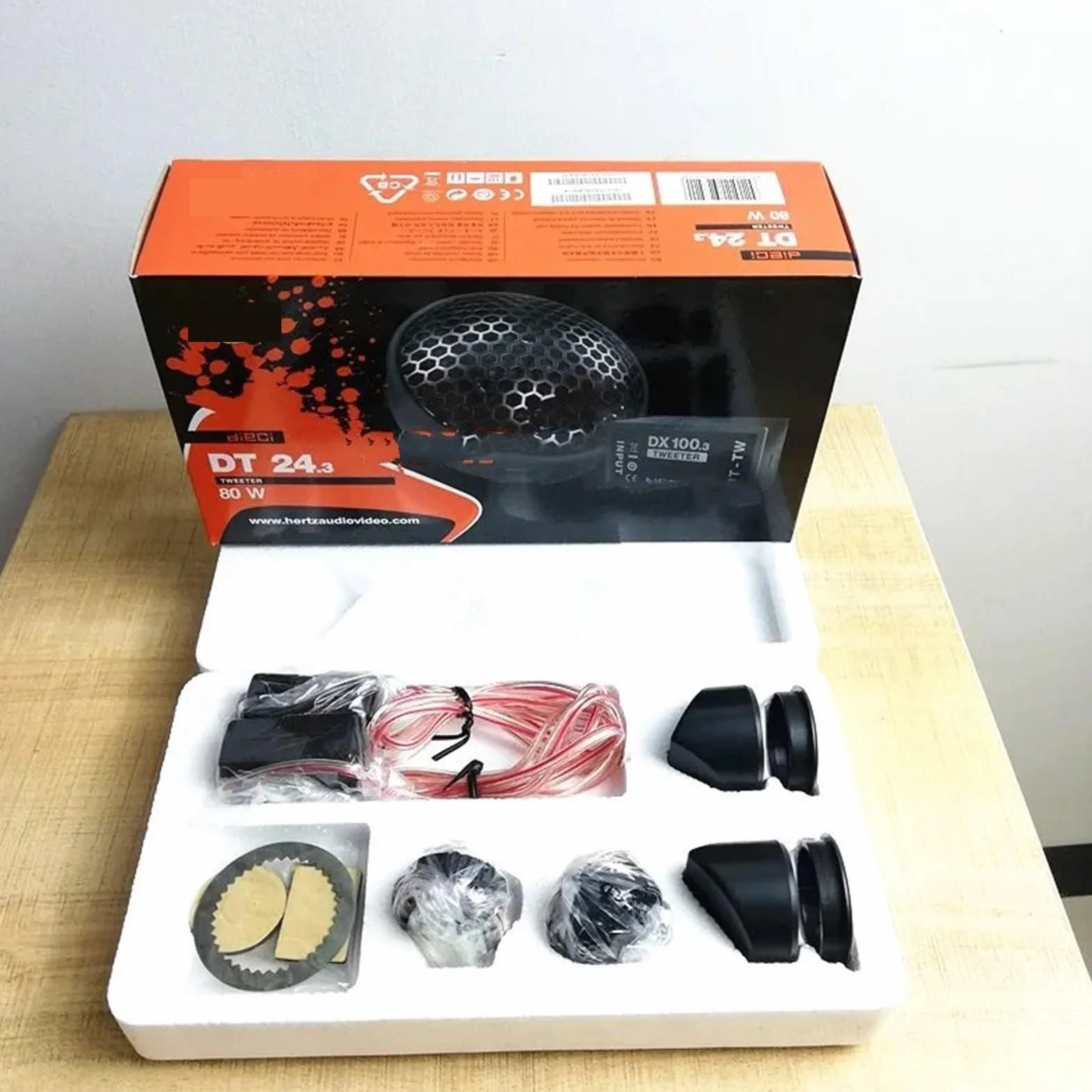 Car Audios 1 zestaw 34mm 80W pasuje do głośnika wysokotonowego z kopułką jedwabną Wysoka czułość Gładka mała głowica sopranów Głośnik Samochodowy