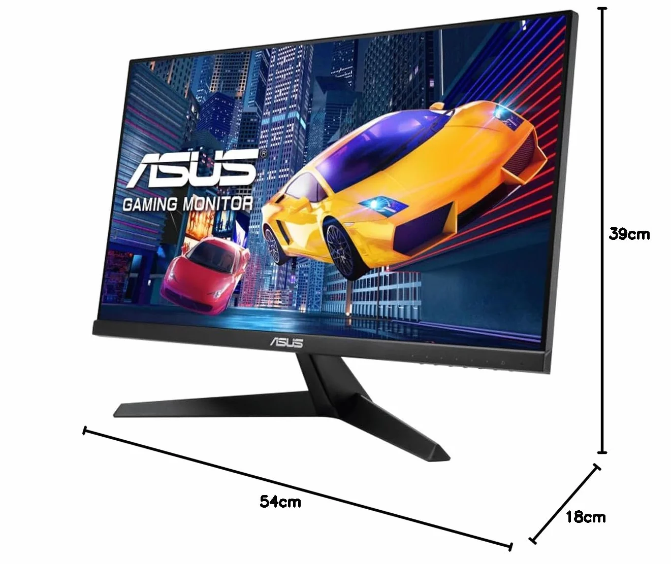 ASUS VY249HGE monitor gamingowy, 24", Full HD, 144 Hz, 1 ms MPRT, FreeSync Premium, GameFast Input – panel IPS, Vesa 100 x 100, 16:9, 1920 x 1080, HDMI