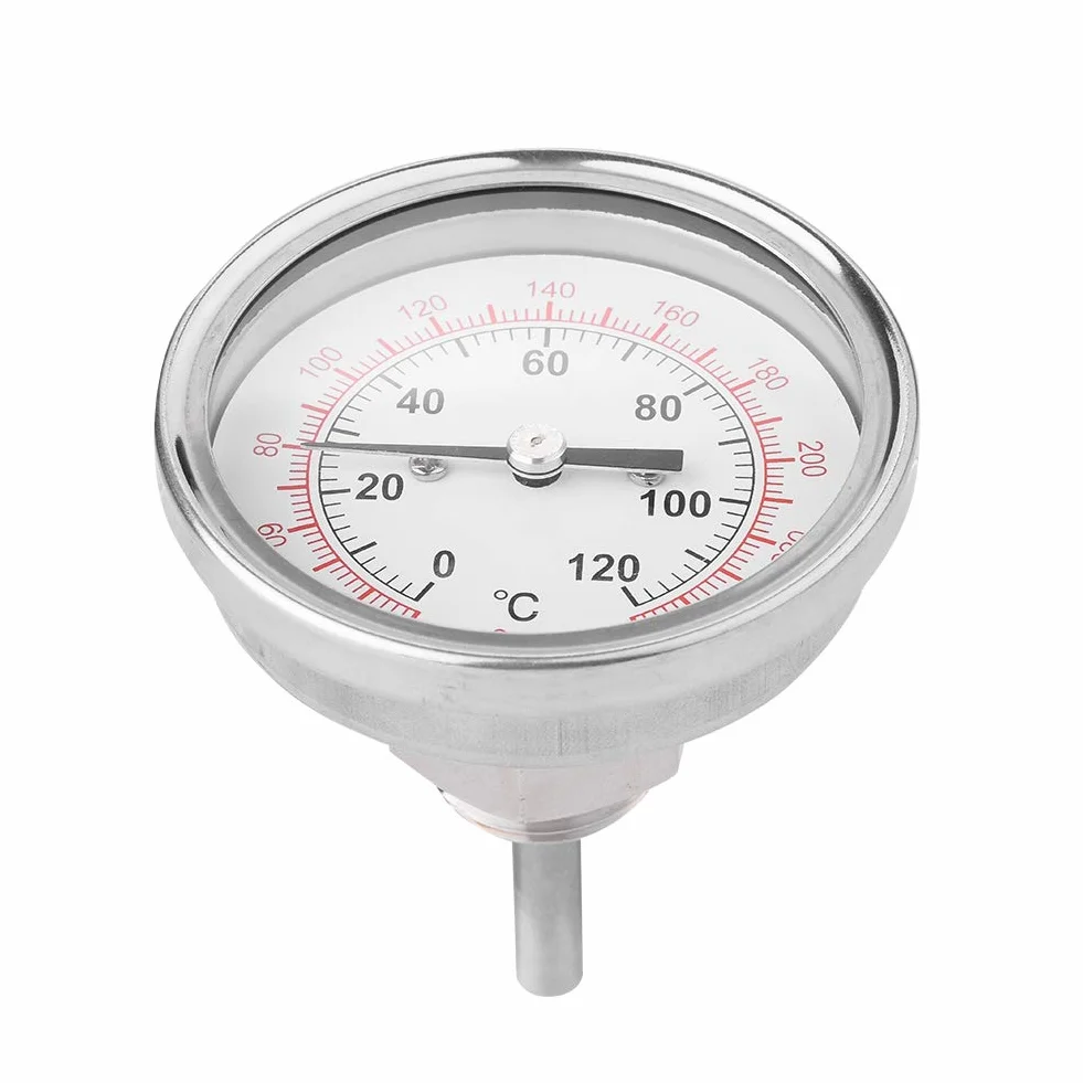 Termometr bimetaliczny, 62 mm 120 â„ƒ wysokotemperaturowy termometr z podwójnÄ… skalÄ… do piekarników, piekarników, grilli, grilla, cyfrowy termometr do miÄ™sa z natychmiastowym odczytem