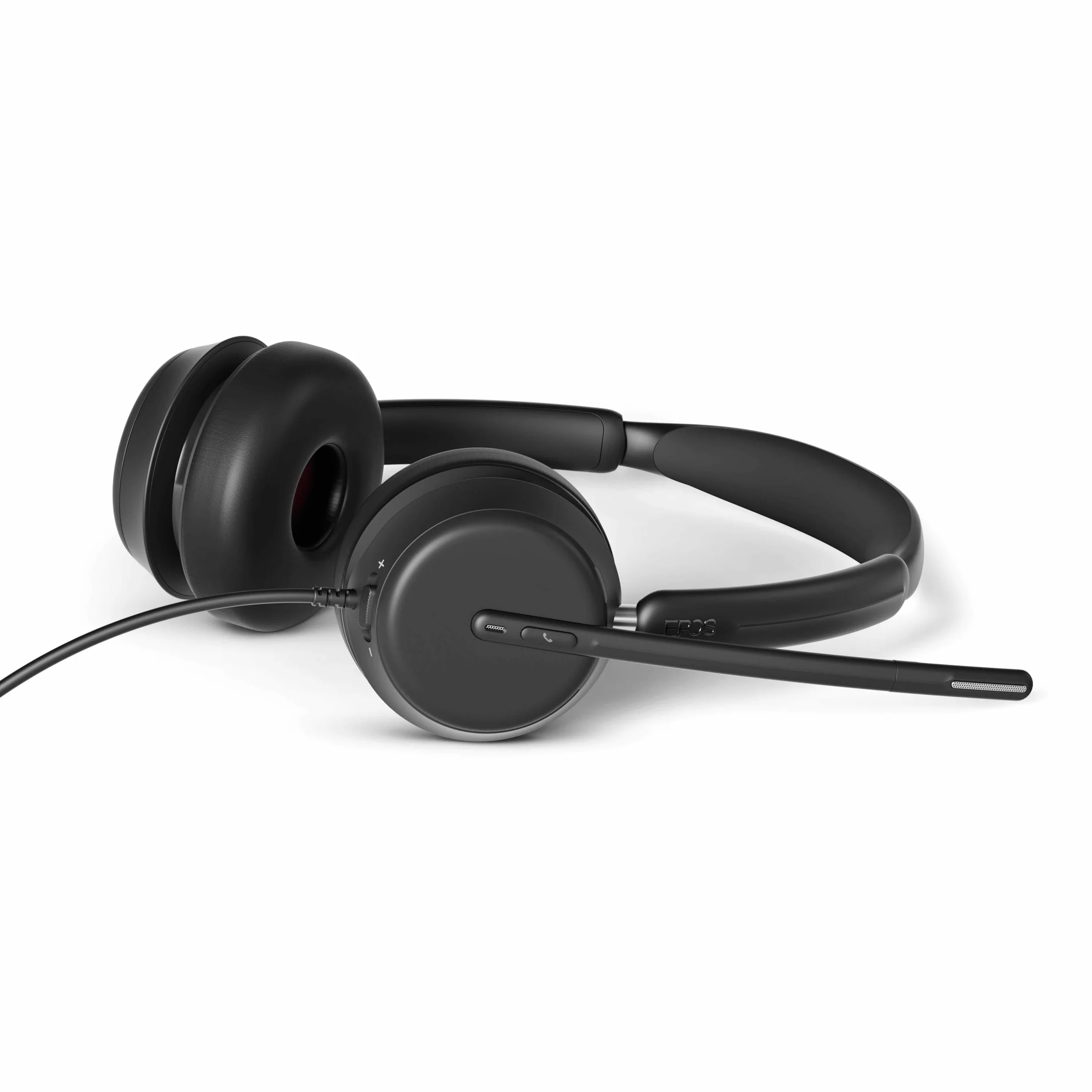 EPOS IMPACT 860 dwustronny przewodowy zestaw słuchawkowy z mikrofonem, przewodowe słuchawki USB-C do komputera, wysokowydajny mikrofon z redukcją szumów