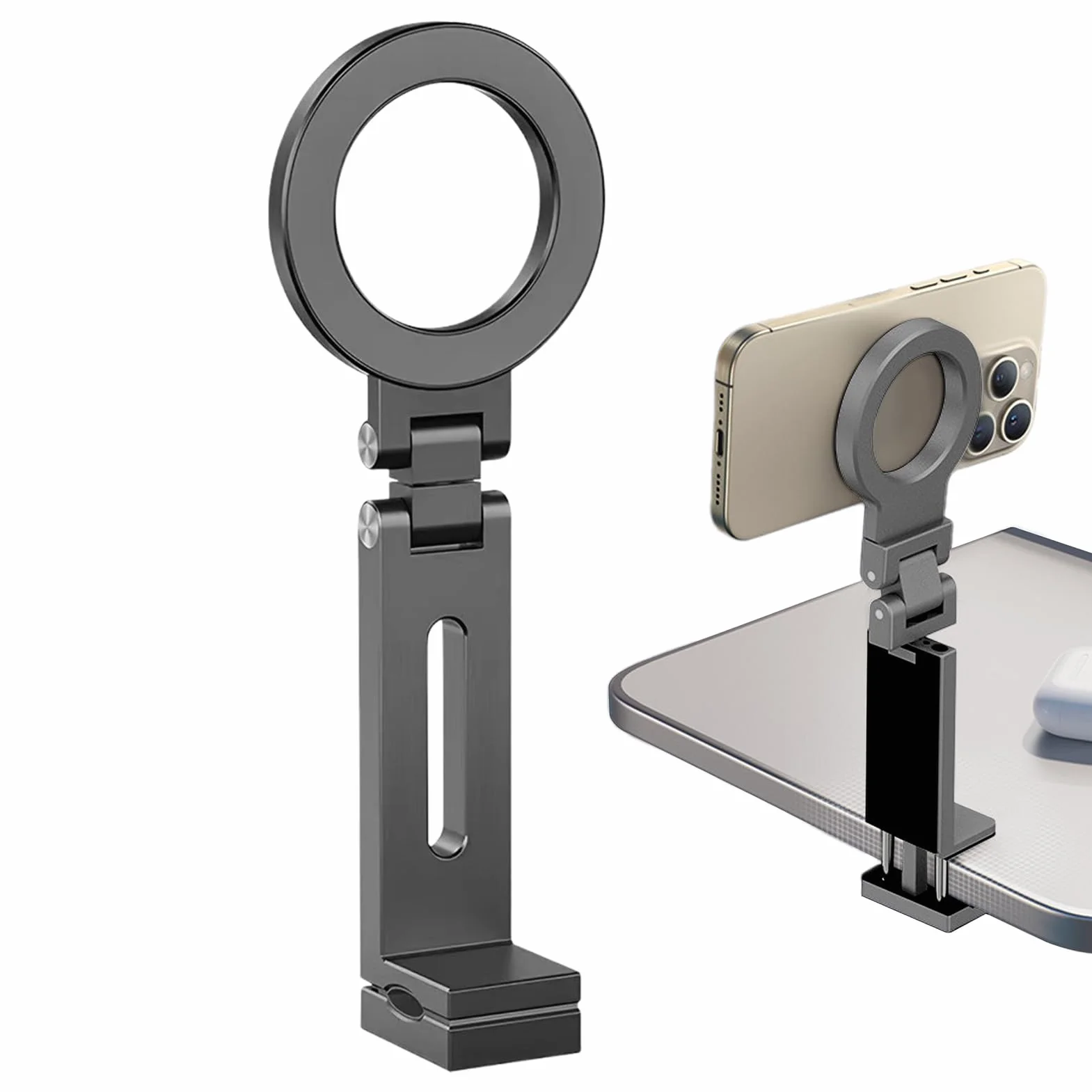 Stojak telefon, uchwyt samolot, uchwyt magnetyczny do monta?u dr??ku, obrót o 360 stopni, 1,26 x 2,36 x 6,69, uchwyt r?ce, akcesoria turystyczne dla studentów, kobiet, m??czyzn