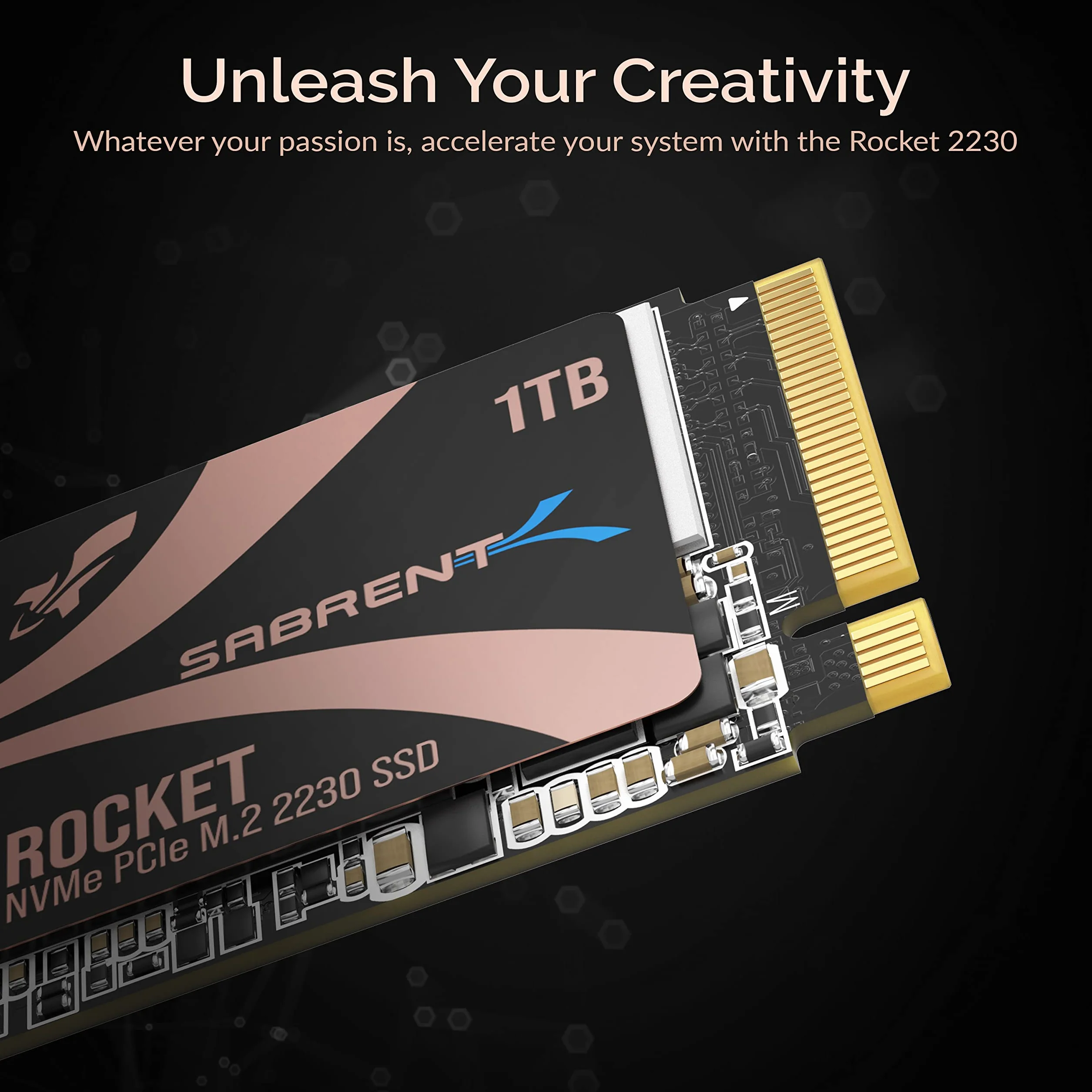 Sabrent Rocket SB-2130-1TB Dysk Ssd, Czarny, 1 TB