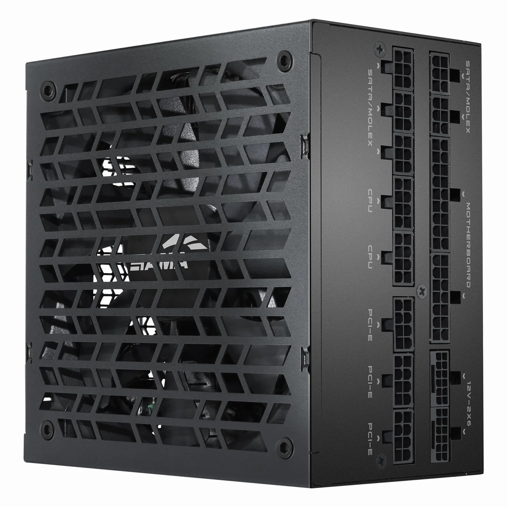 Zasilacz SAMA P1200 1200W Platinum, ATX 3.1, w pełni modularny, czarny | PCIe 5.1, certyfikat 80 Plus Platinum i Cybenetics, japońskie kondensatory, ultra-cichy wentylator 140 mm FDB
