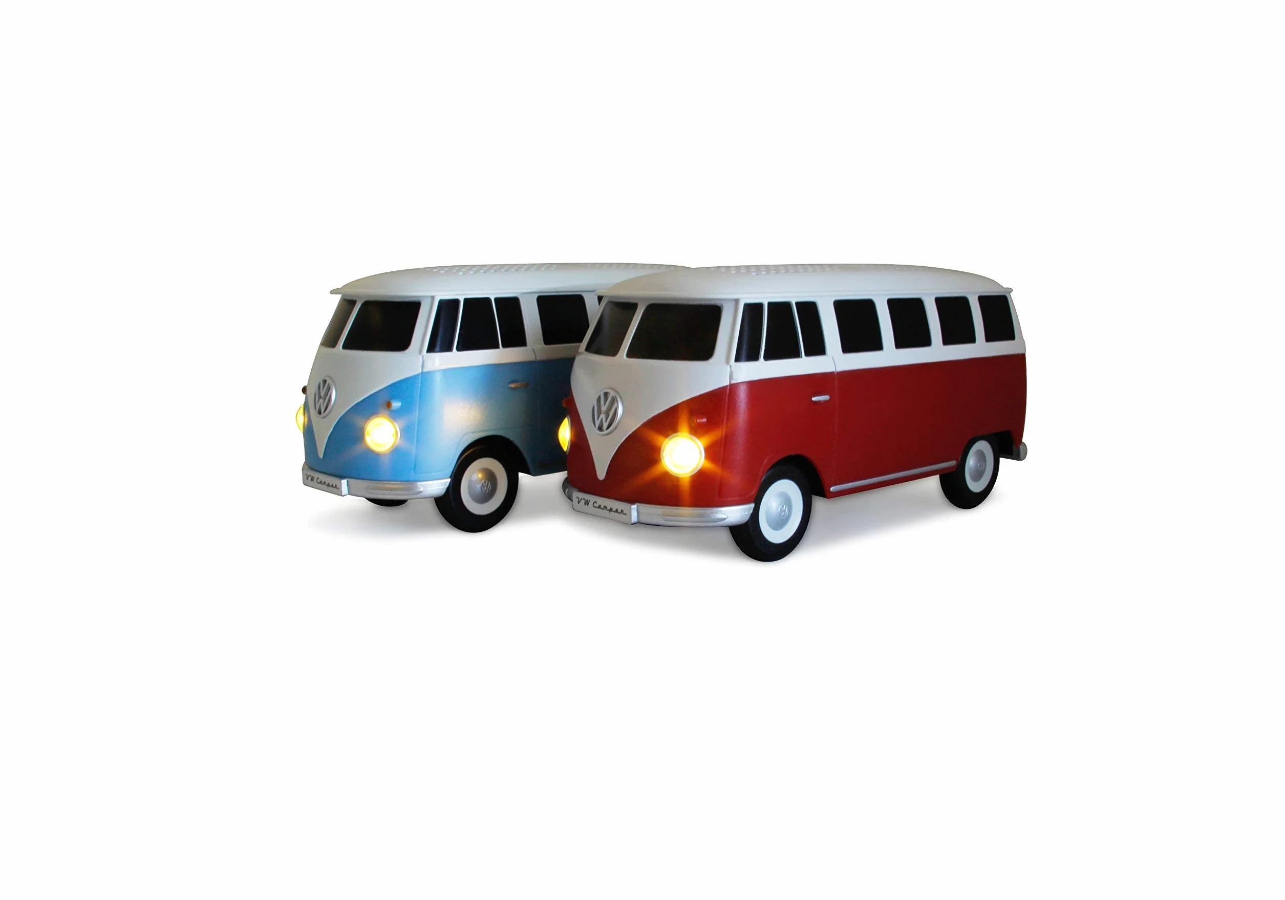 BRISA VW Collection - Volkswagen T1 Bulli Bus przenośny głośnik Bluetooth, bezprzewodowy/bezprzewodowy o doskonałej jakości dźwięku i wyjątkowym wzornictwie (skala: 1:20 I niebieski/biały)