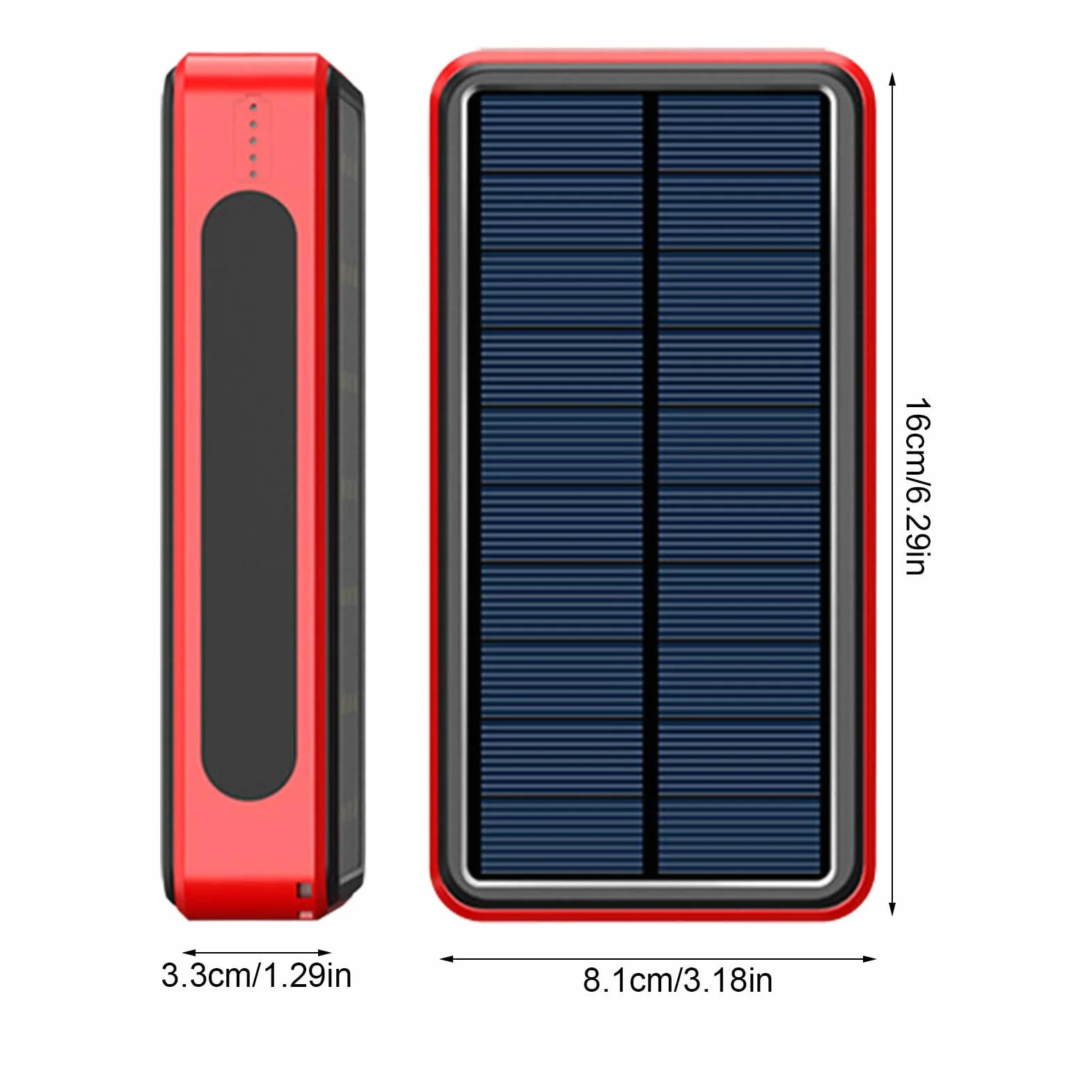 Przenośna ładowarka Power Bank, wytrzymała ładowarka zapasowa | baterii, solarna ładowarka do telefonu komórkowego, ładowarka do paneli słonecznych | ładowarka solarna do kamery zewnętrznej
