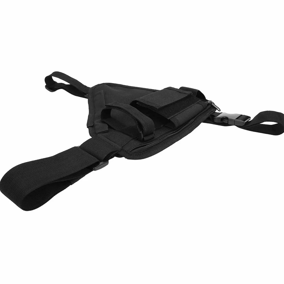Yosoo Health Gear Kabura radiowa, kieszeń na piersi, kamizelka Walkie Talkie – regulowana szlufka do noszenia, kieszeń wielowarstwowa, 30 x 15 cm