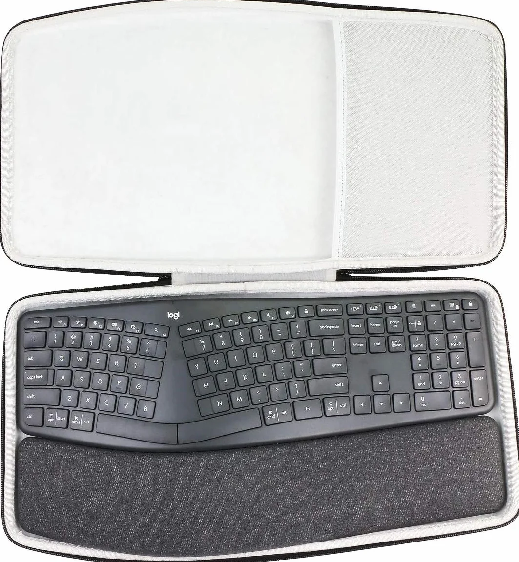 co2CREA Twardy futerał podróżny do klawiatury Logitech ERGO K860, (tylko etui, bez klawiatury)