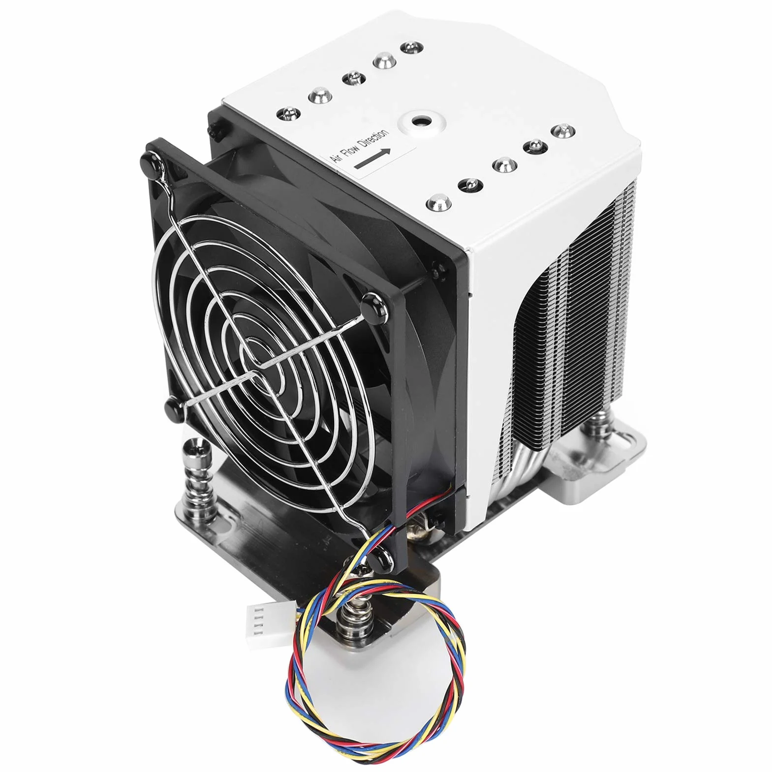 Chłodnica Procesora EPYC 7000 do Serwera H11 4U, Radiator 3800 Obr./min z Gniazdem SP3, Wyjątkowo Cichy Wentylator Chłodzący 38 DBA, wydajność Cieplna 180 W TDP dla Stacji Roboczej z Dwiema