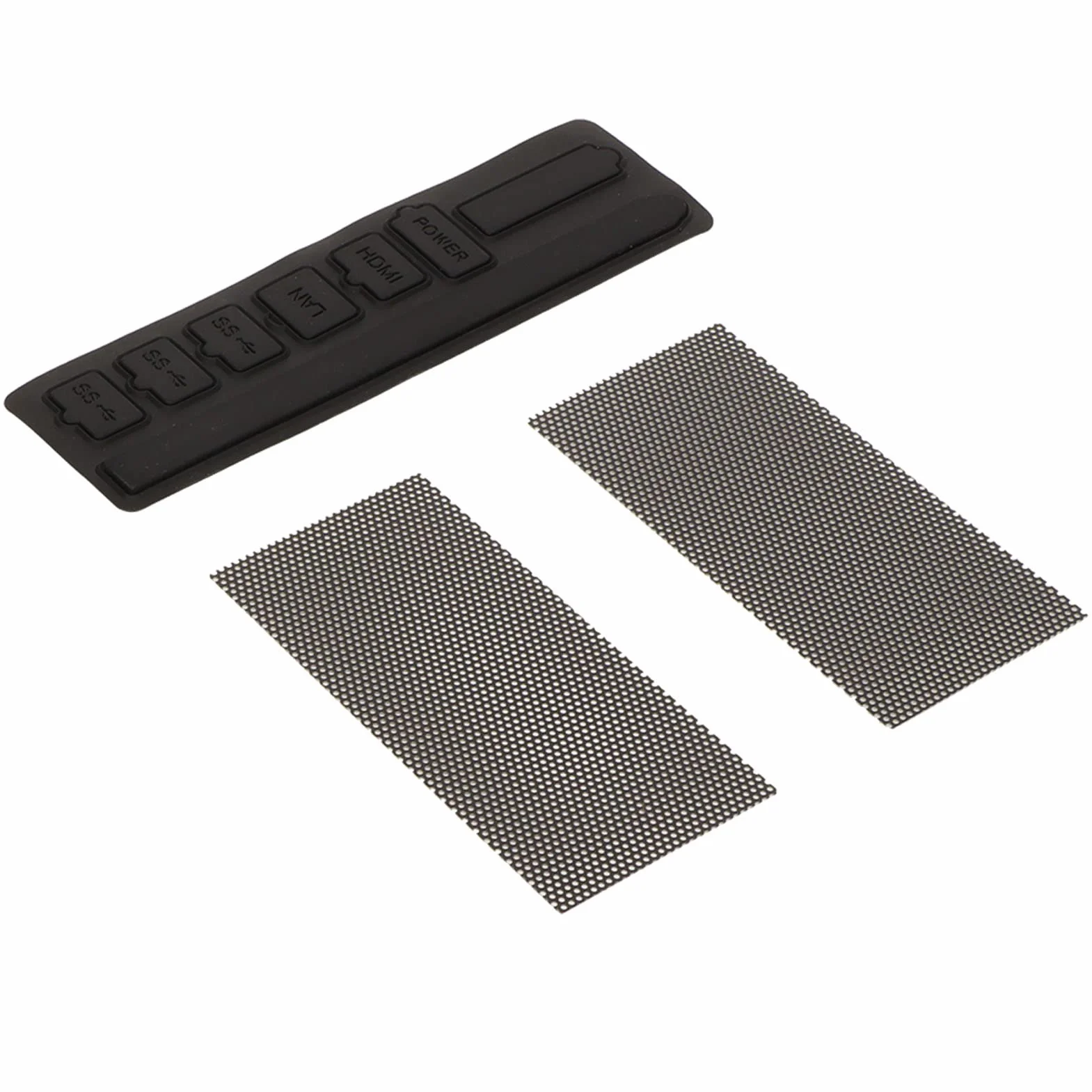 Filtr Przeciwpyłowy, Wymienny Filtr Przeciwpyłowy do Konsoli Series X, 8 Zatyczek Przeciwpyłowych, Zestaw 4 Siatek PVC, Filtr Siatkowy z Wentylowaną Osłoną Przeciwpyłową do
