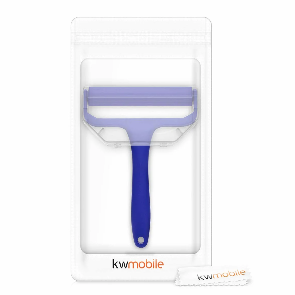 kwmobile Wałek do czyszczenia płyt winylowych, 16 x 11 cm, wielokrotnego użytku, antystatyczny, do czyszczenia albumów LP, najlepszy środek czyszczący wszystko w jednym, dla miłośników muzyki i DJ-ów